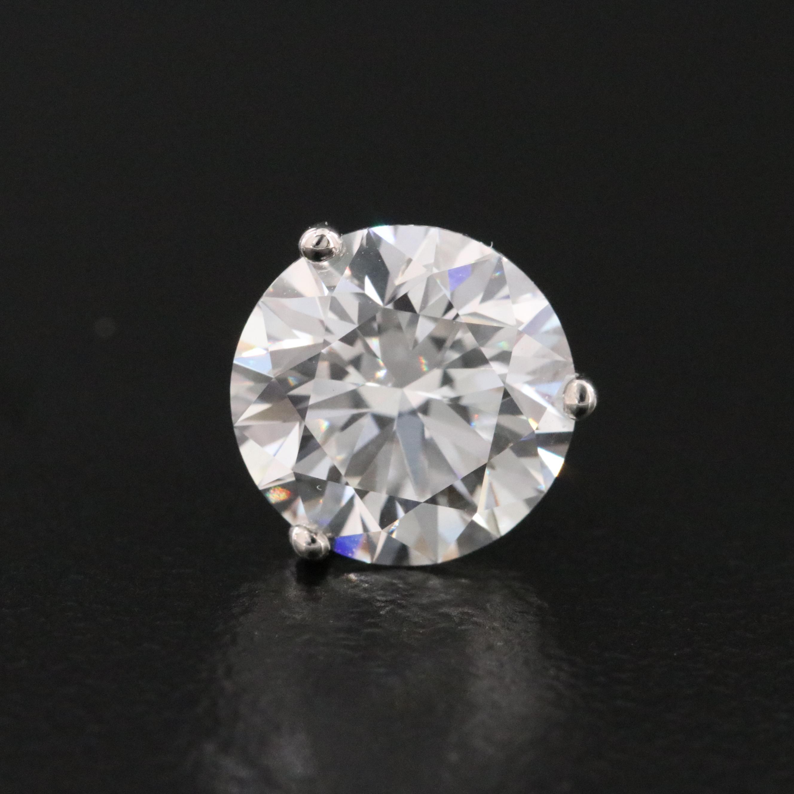 Platinum 5.07 CTW Lab Grown Diamond Stud Earrings with IGI Reports