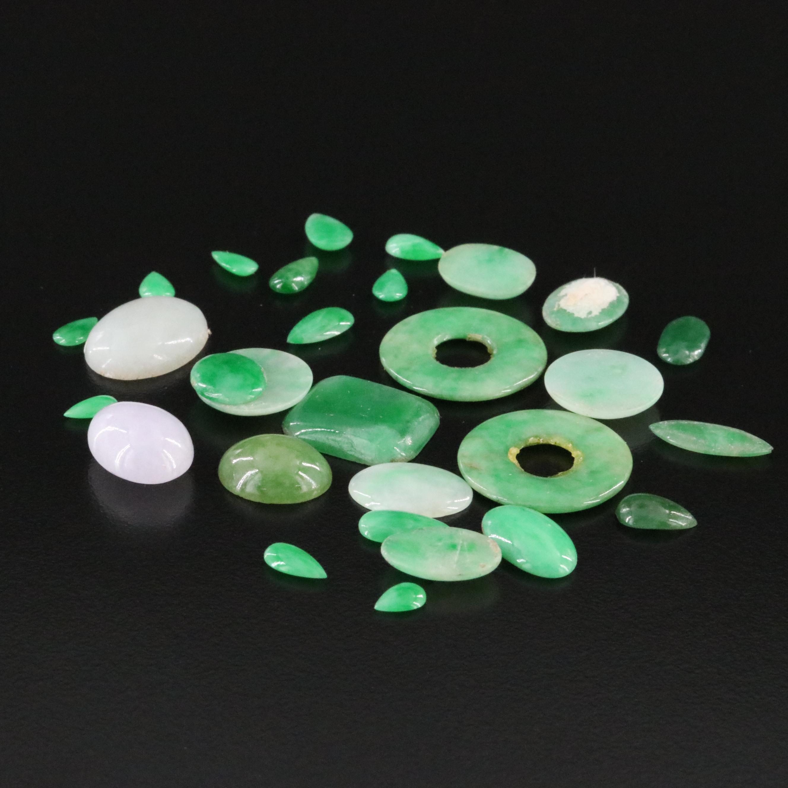 Loose 68.18 CTW Jadeite Selection