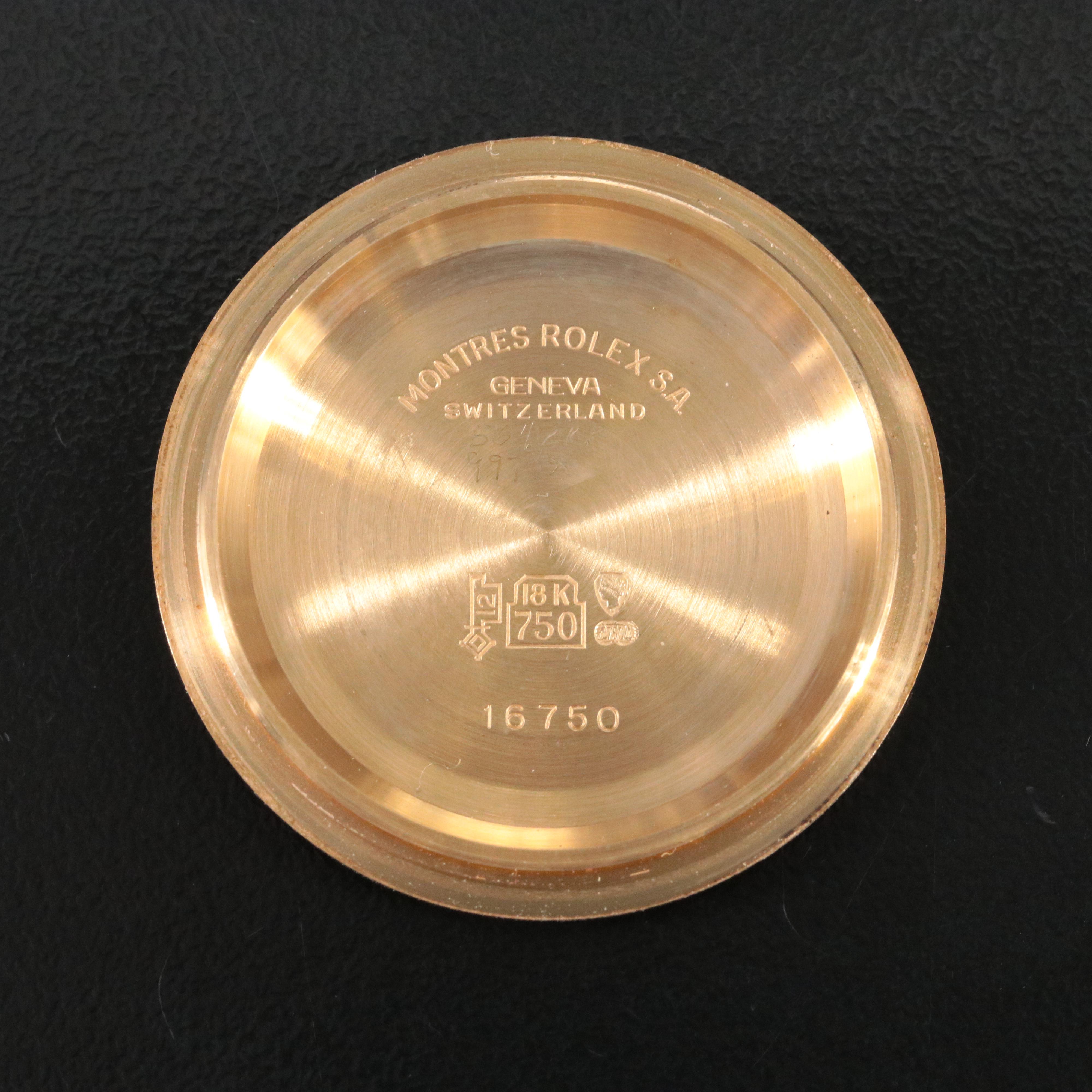 1982 Rolex GMT Master Nipple Dial 18K Watch