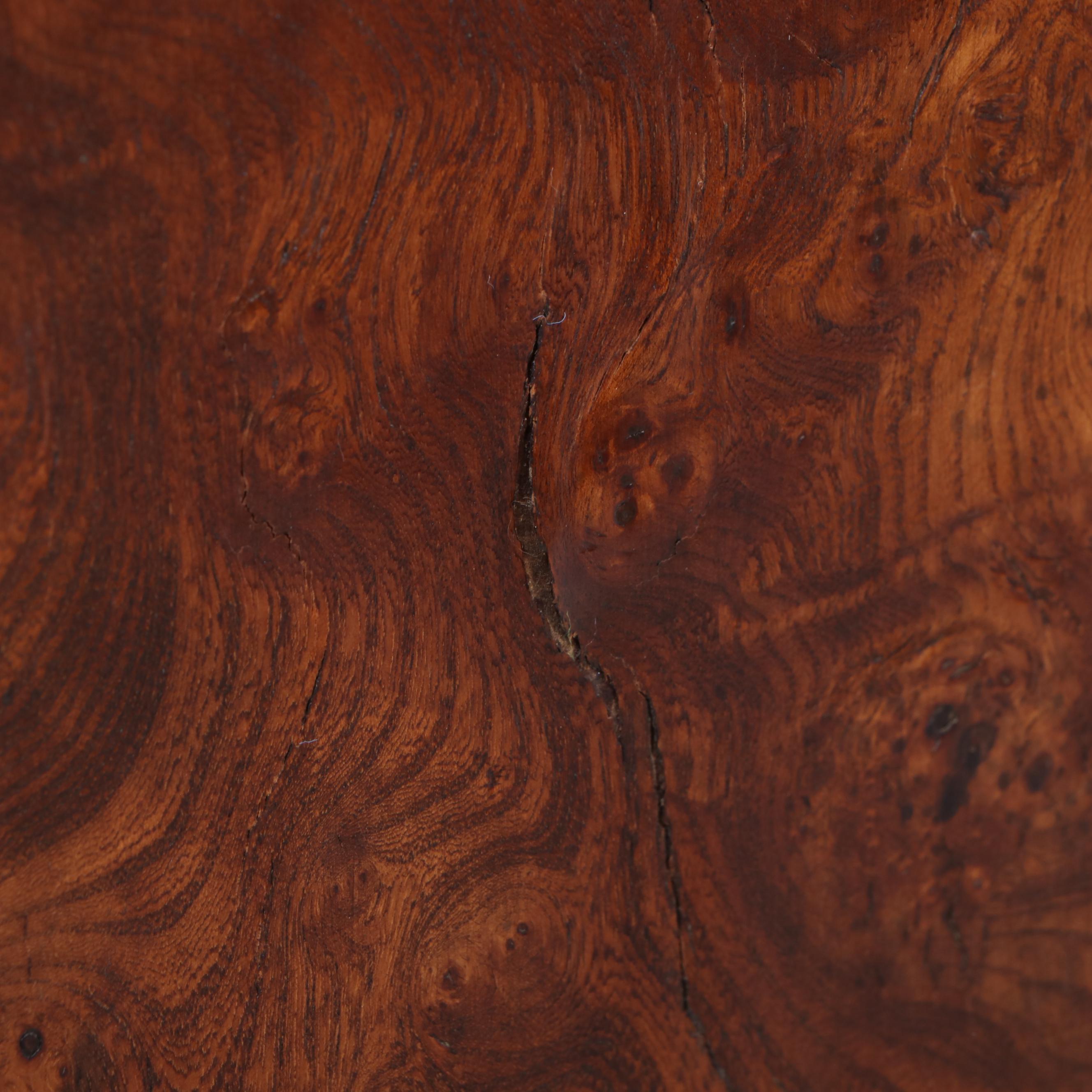 George III Style Burl Mahogany Chest of Drawers, Antique