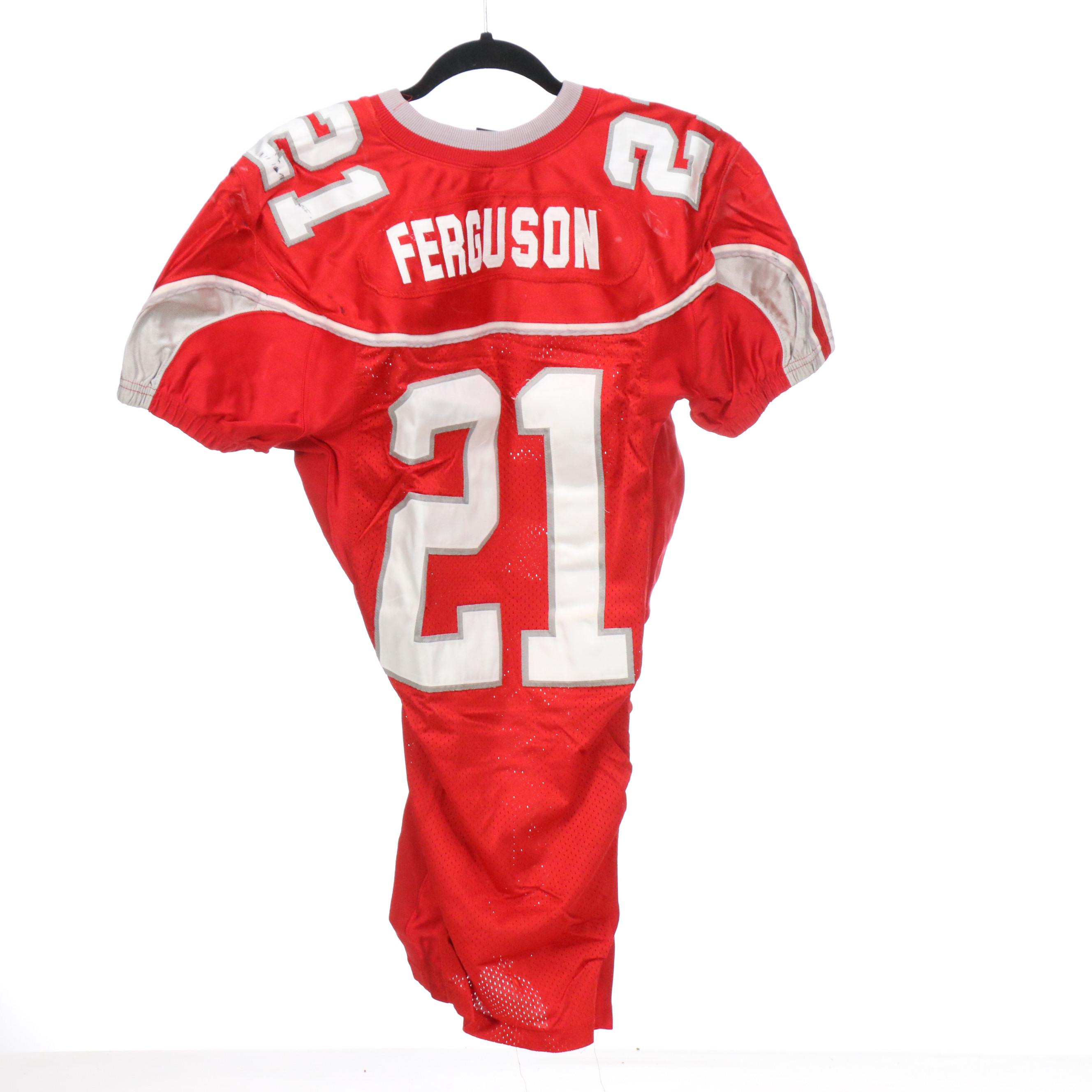 Rodney Ferguson with Other Game Worn New Mexico Lobos Football Jerseys