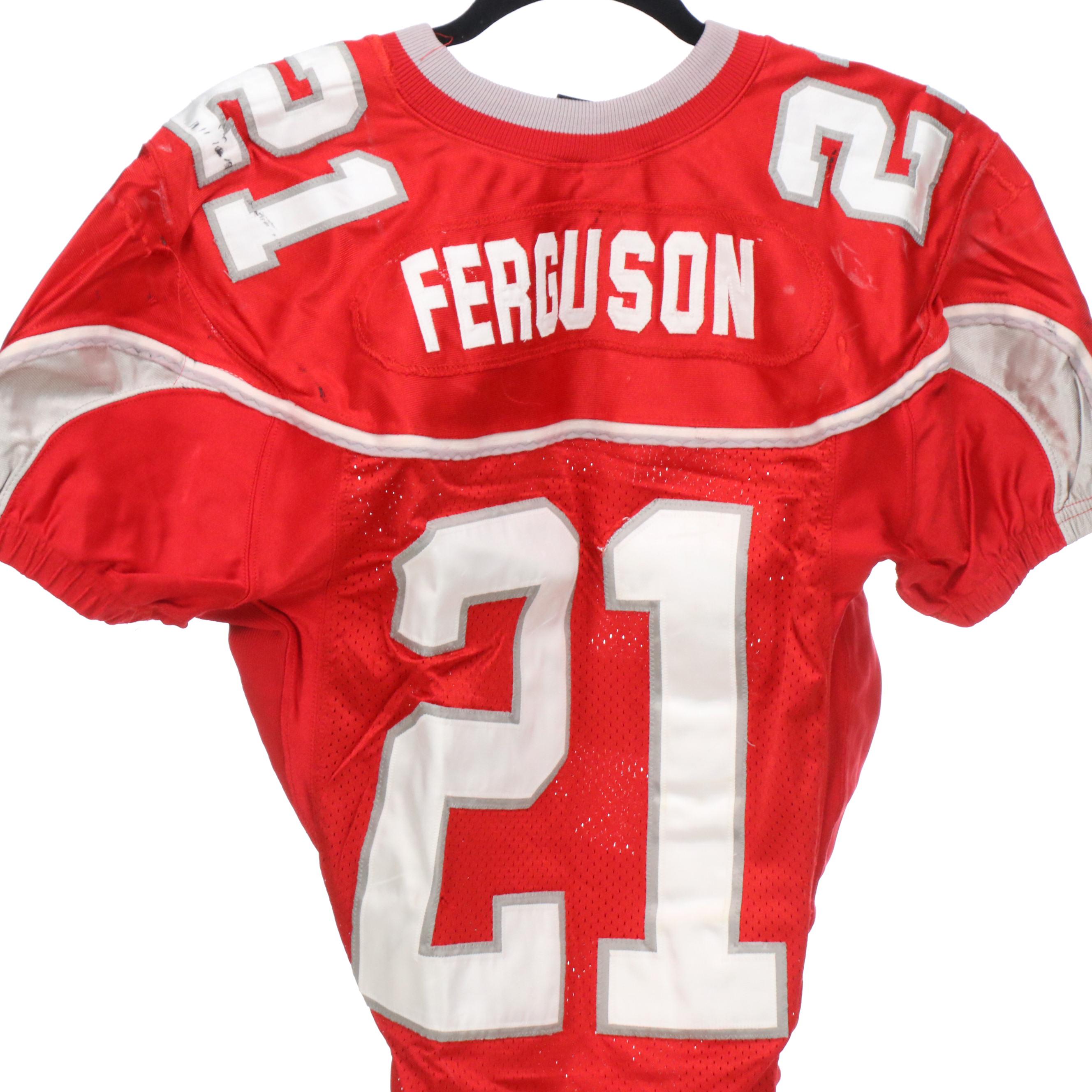 Rodney Ferguson with Other Game Worn New Mexico Lobos Football Jerseys