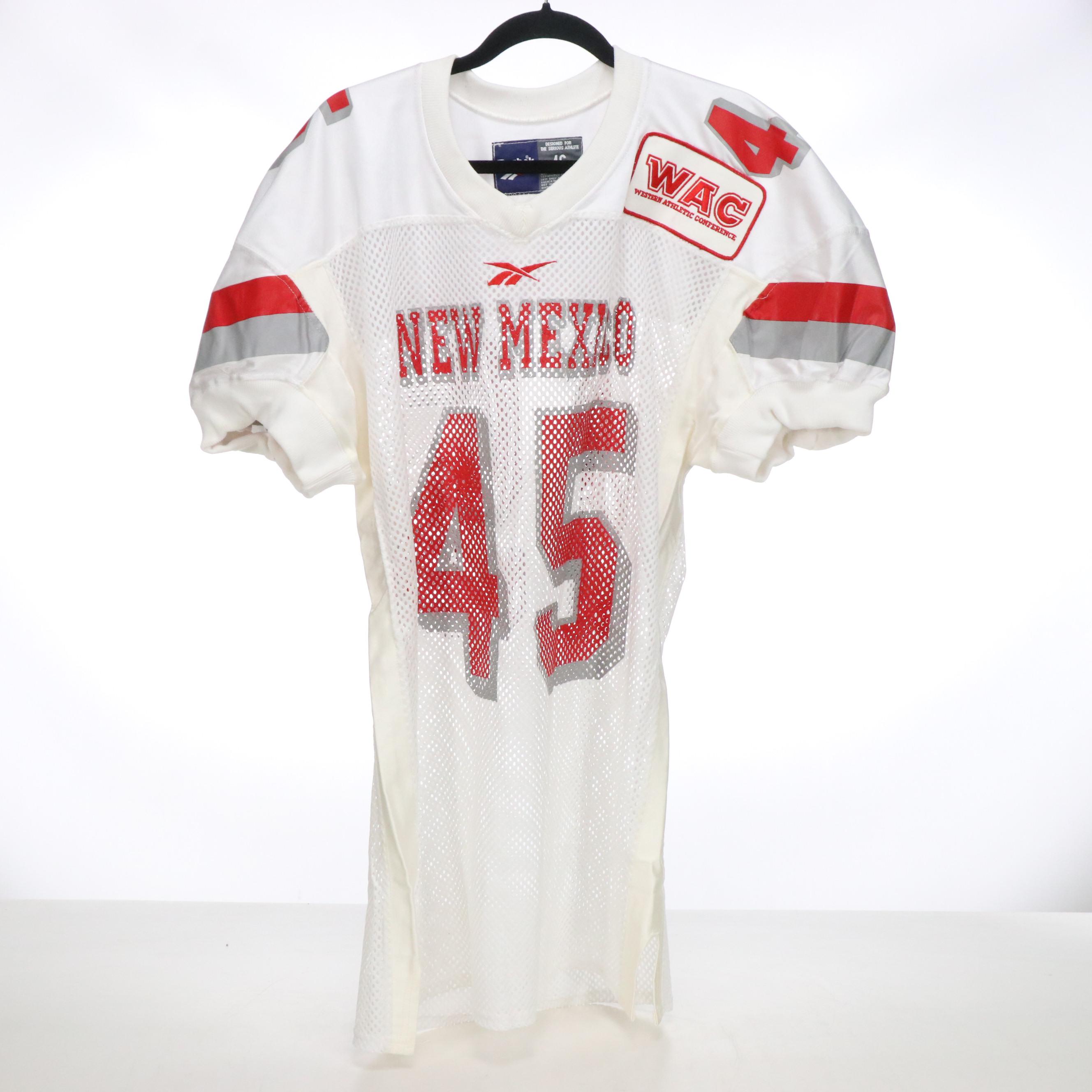 Rodney Ferguson with Other Game Worn New Mexico Lobos Football Jerseys