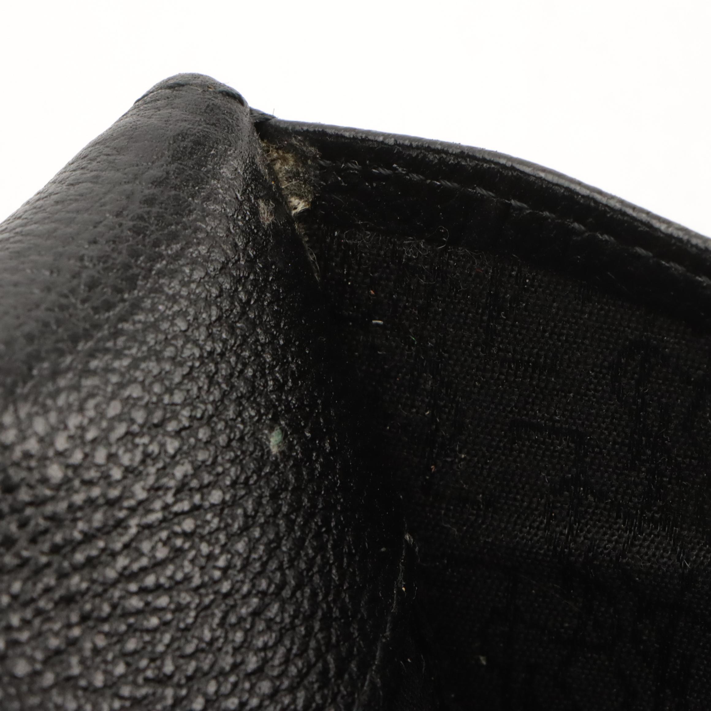 Yves Saint Laurent Structured Crossbody Bag in Black Leather