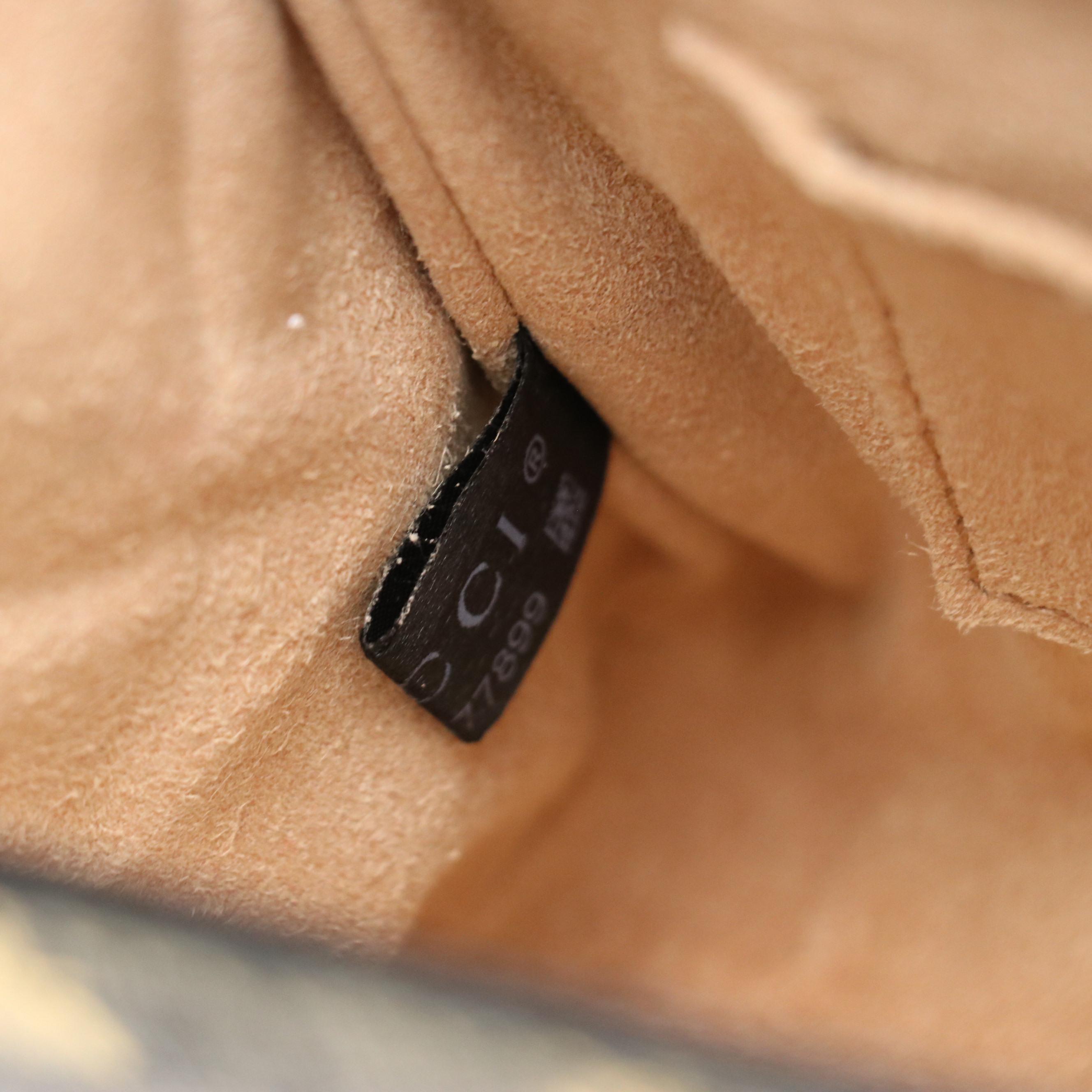 Gucci Padlock Small Shoulder Bag in Bees/GG Supreme Canvas and Leather