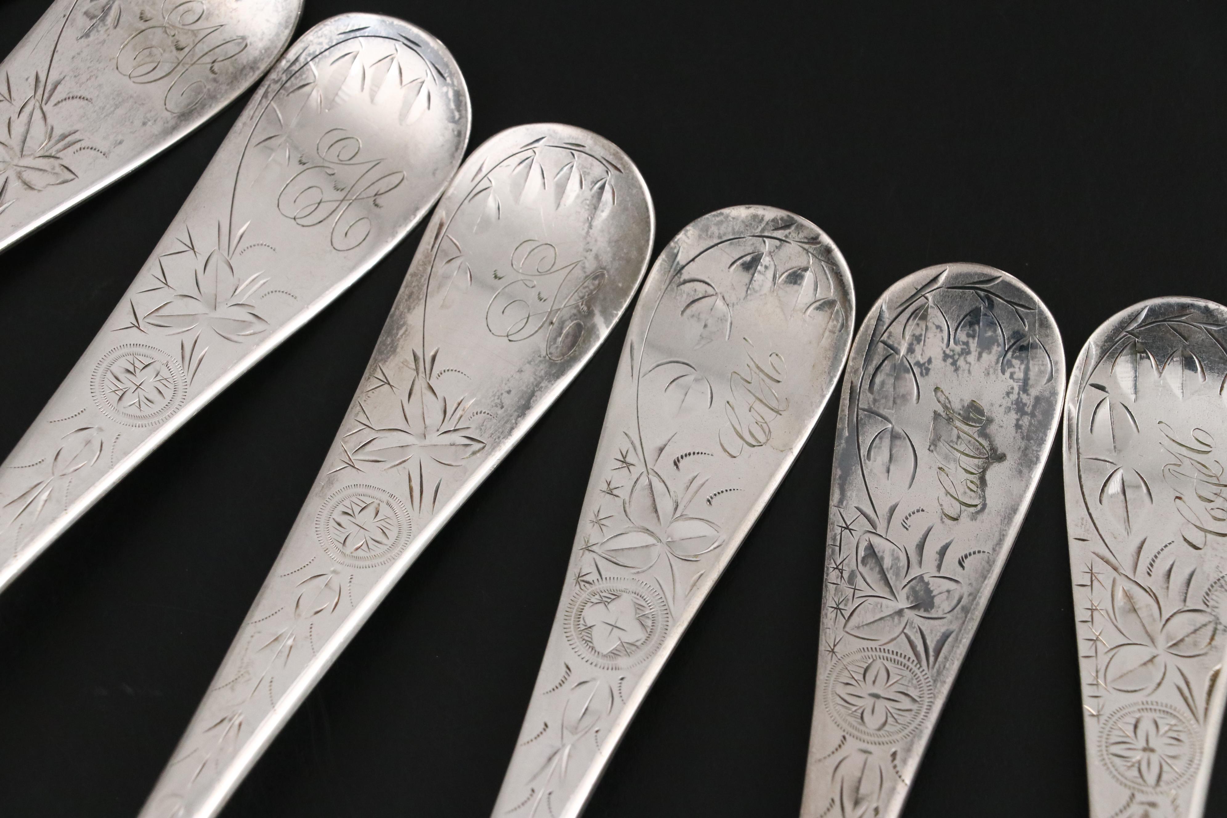 Rogers & Bro. "Plain Round" and Towle "Lily" Silver Plate Flatware