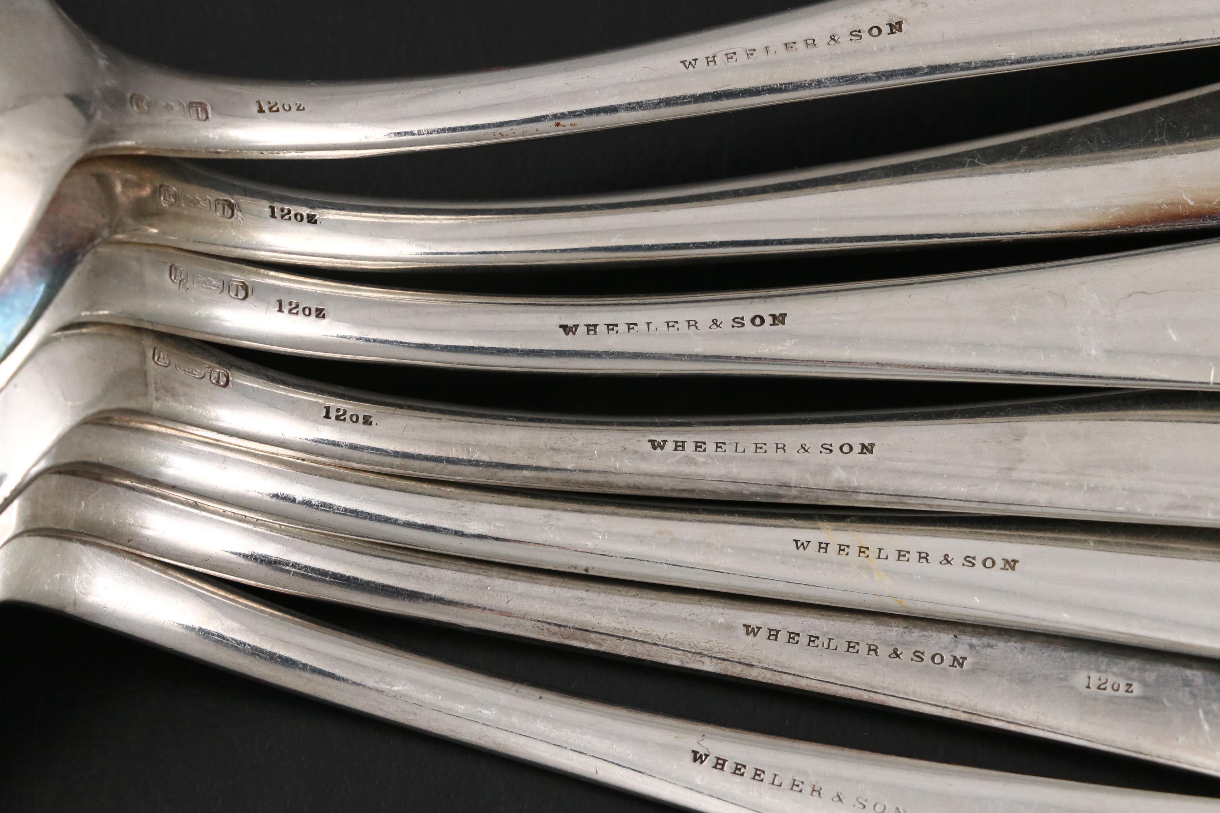 Rogers & Bro. "Plain Round" and Towle "Lily" Silver Plate Flatware