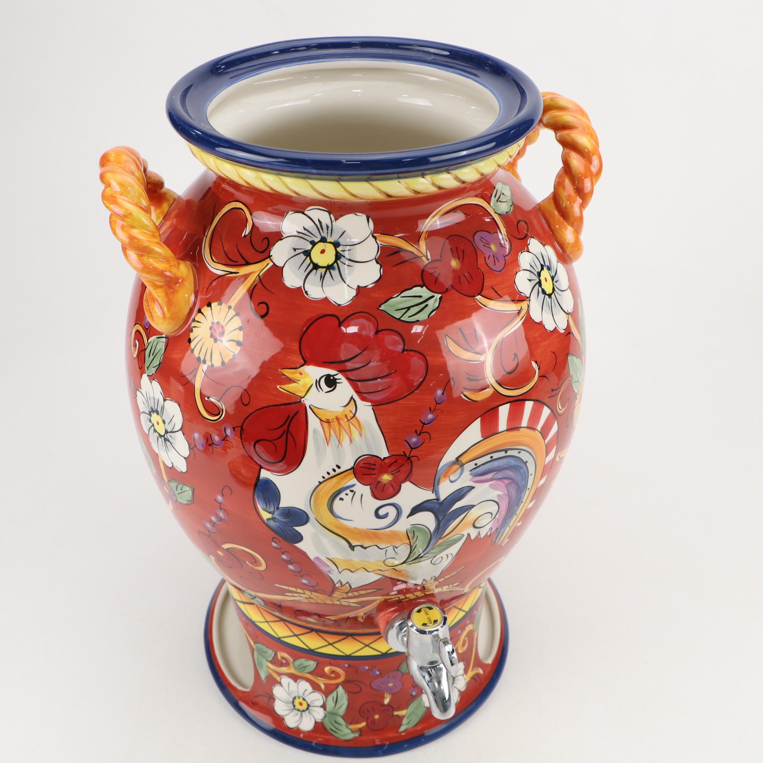 Tabletops Gallery "Florence" Ceramic Drink Dispenser