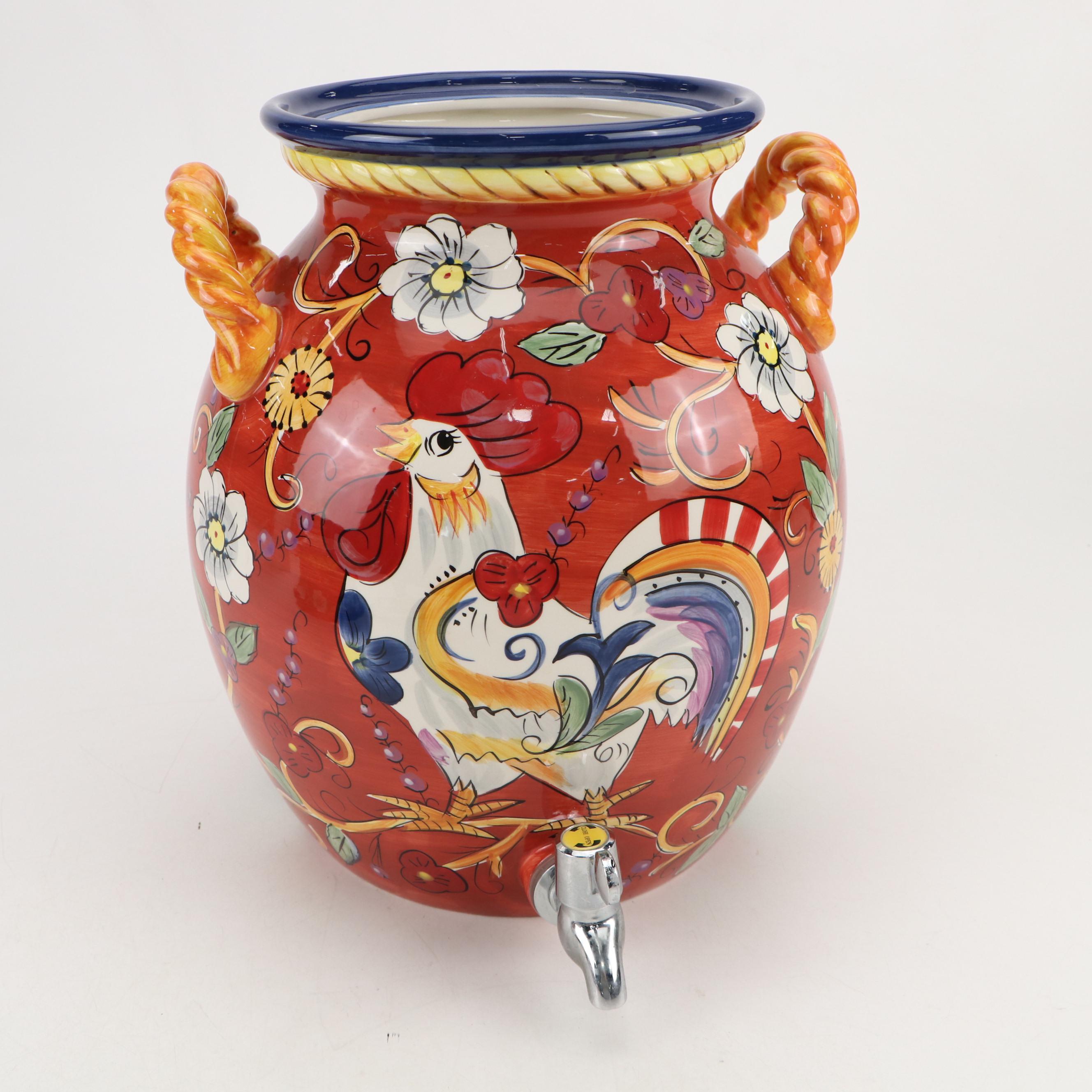 Tabletops Gallery "Florence" Ceramic Drink Dispenser