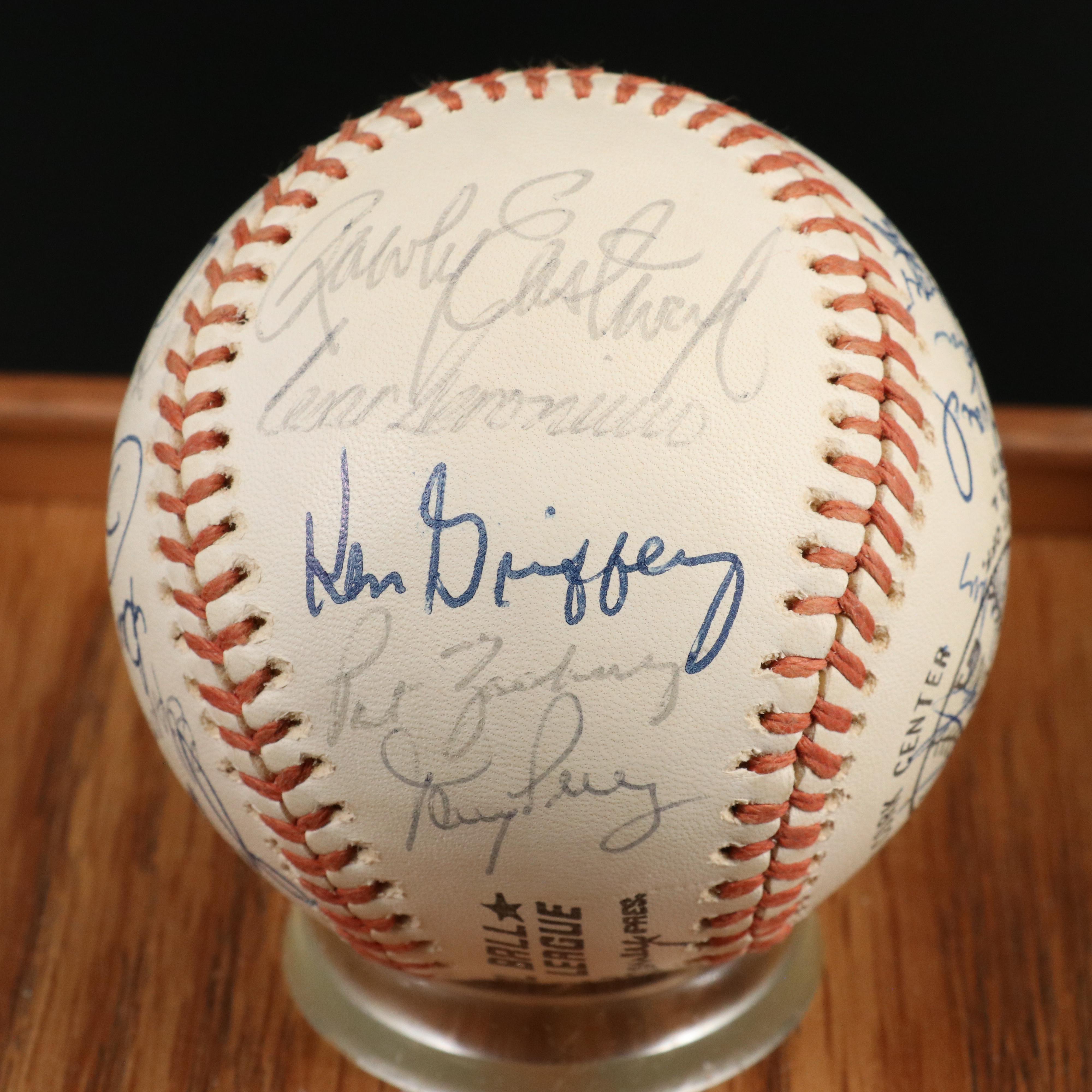 1976 The Big Red Machine, Signed Baseball Featuring Pete Rose and Johnny Bench
