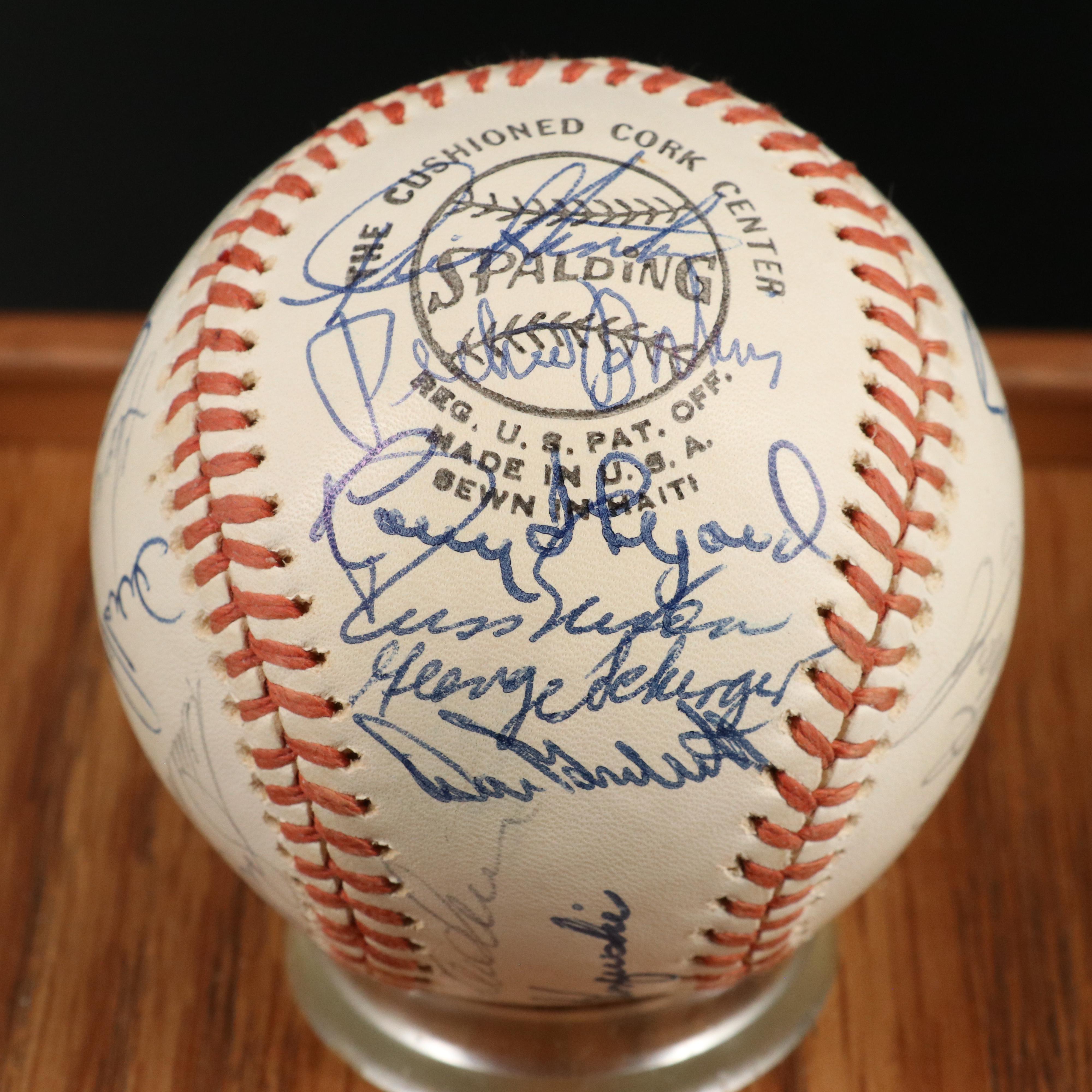 1976 The Big Red Machine, Signed Baseball Featuring Pete Rose and Johnny Bench