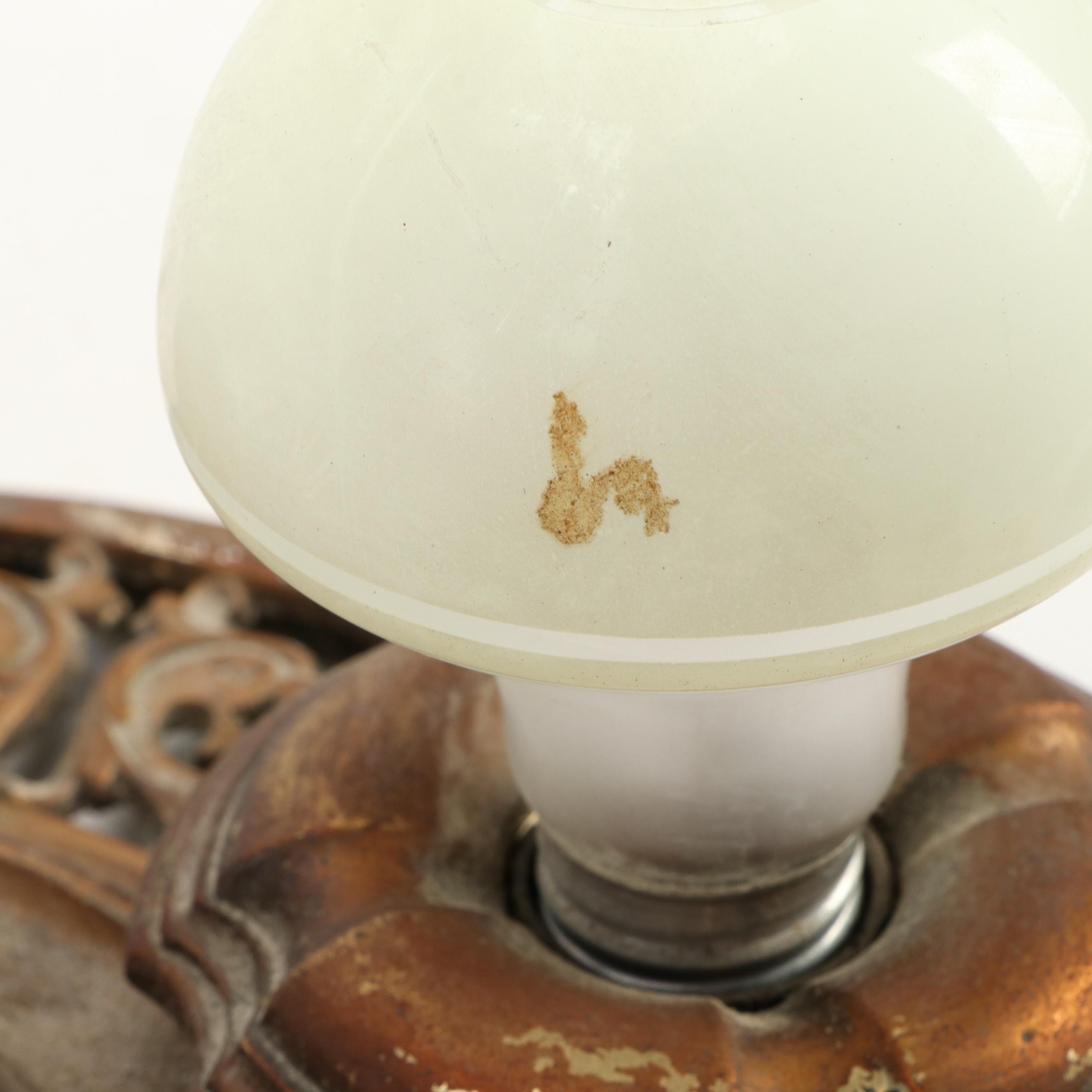 Victorian Brass Ceiling Lighting Fixtures, Early 20th Century