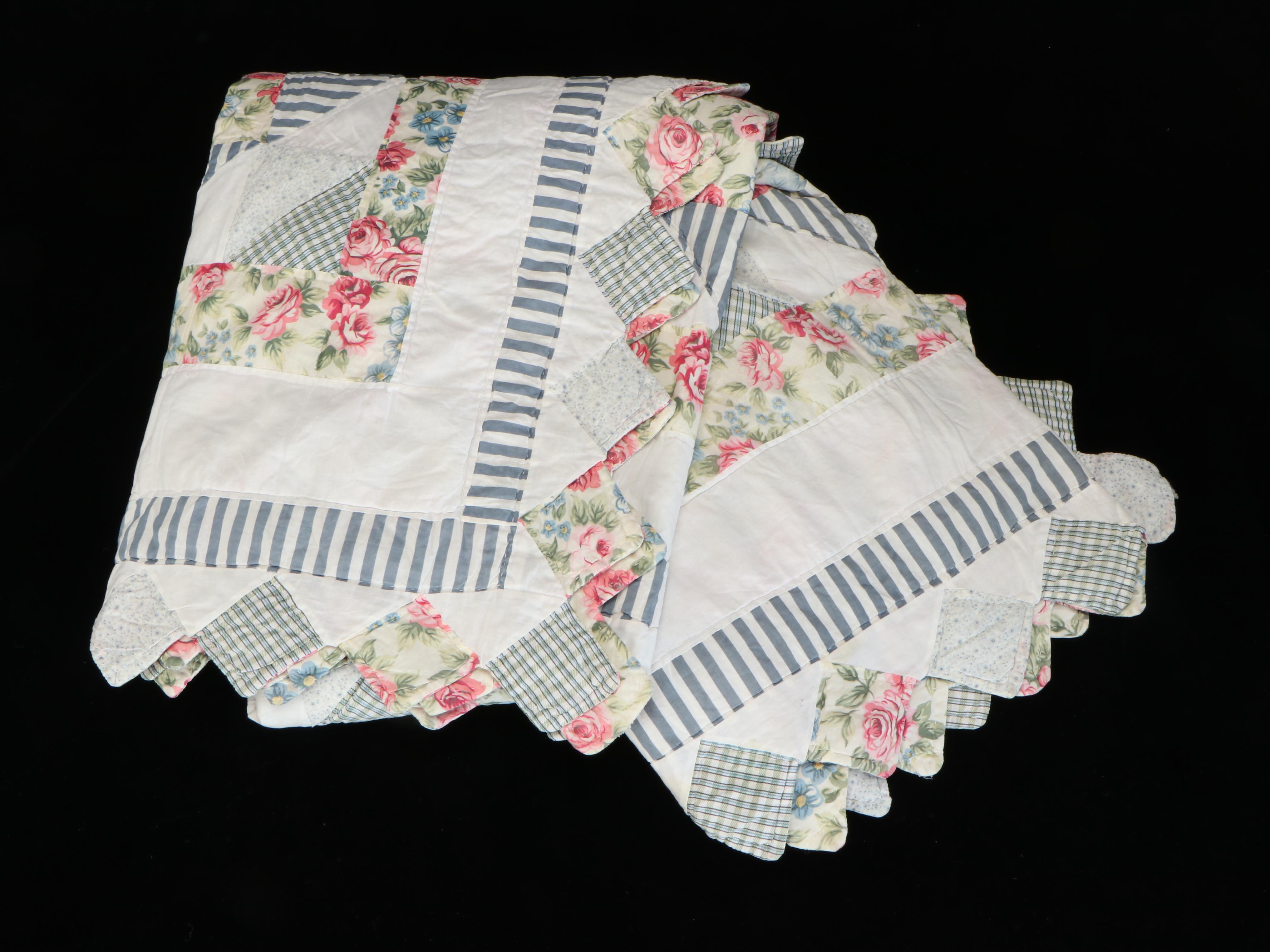 IKEA Persby Queen Sheet Set with Impressions and Other Quilts, Faribault Blanket