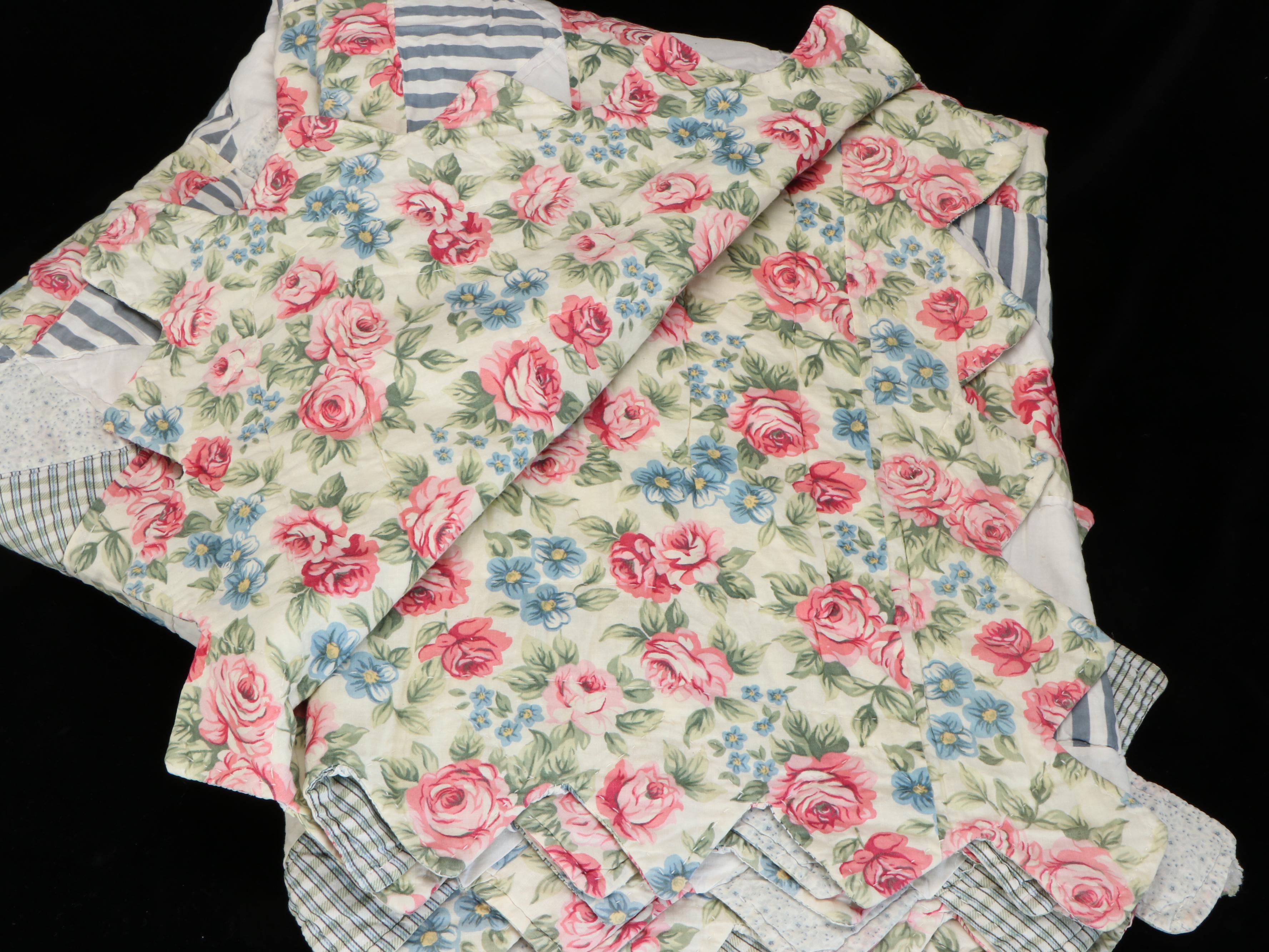 IKEA Persby Queen Sheet Set with Impressions and Other Quilts, Faribault Blanket