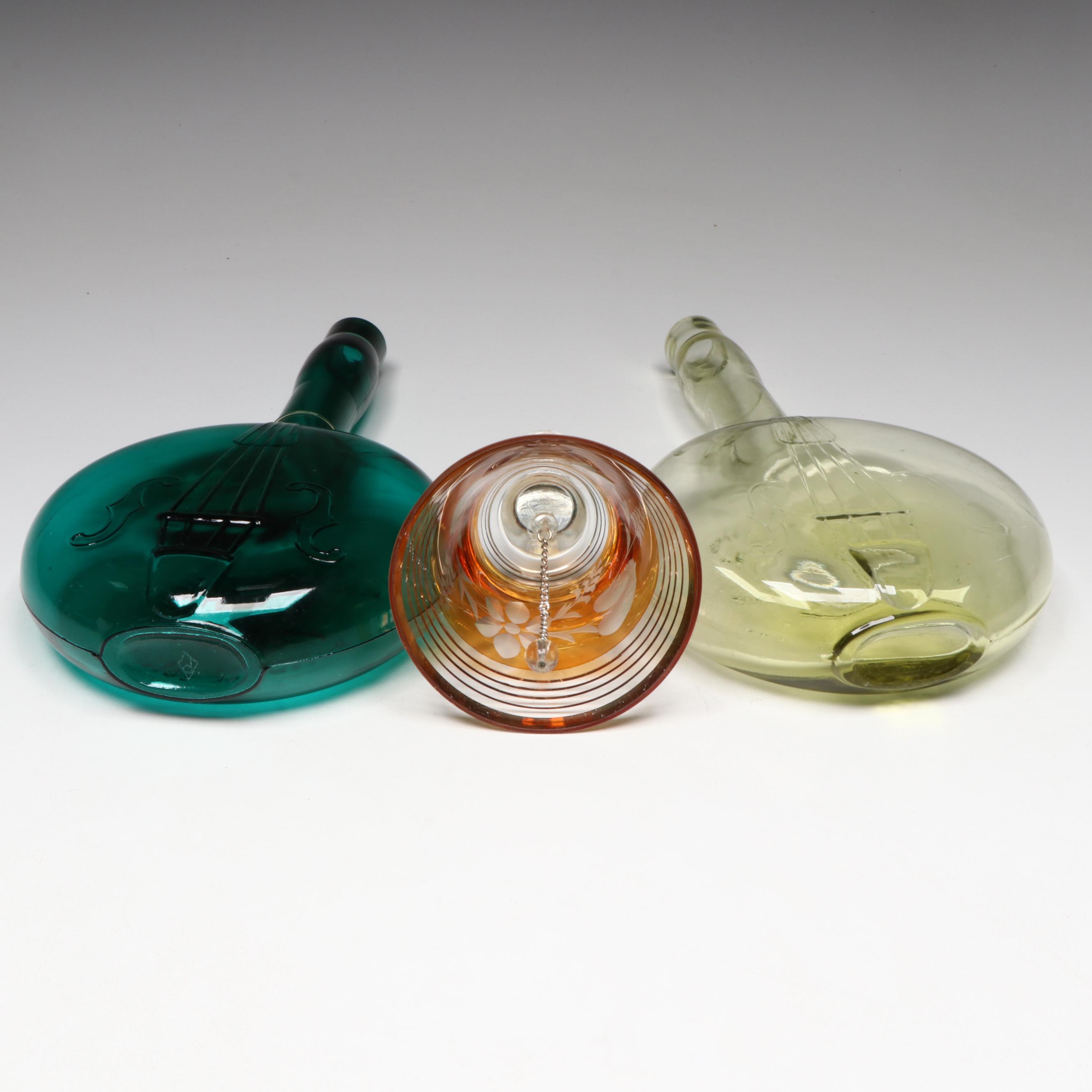 Ezekiel Byam Commemorative Glass Bottles with Bell