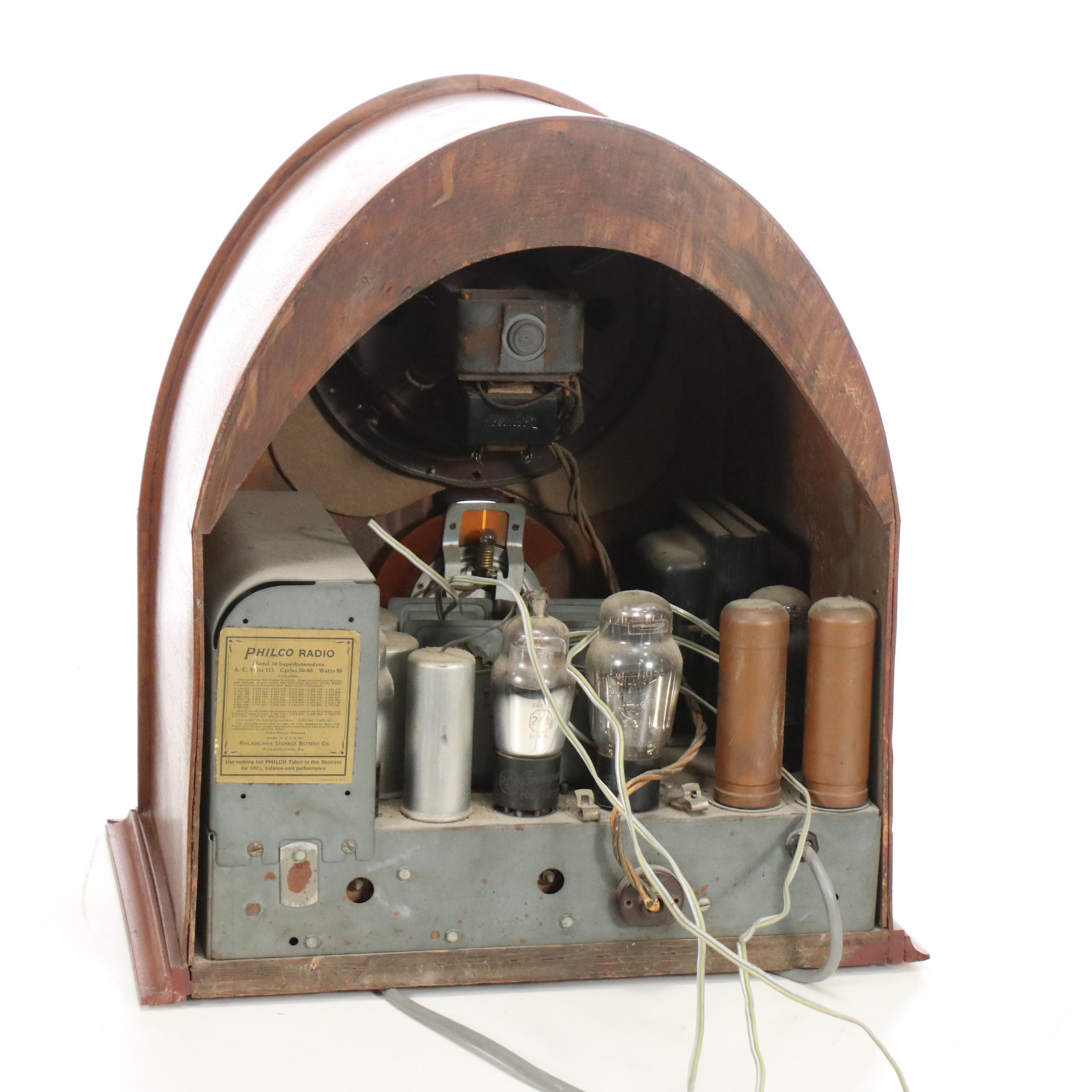 Philco Model 70 Baby Grand Cathedral Radio, Designed by Edward Combs