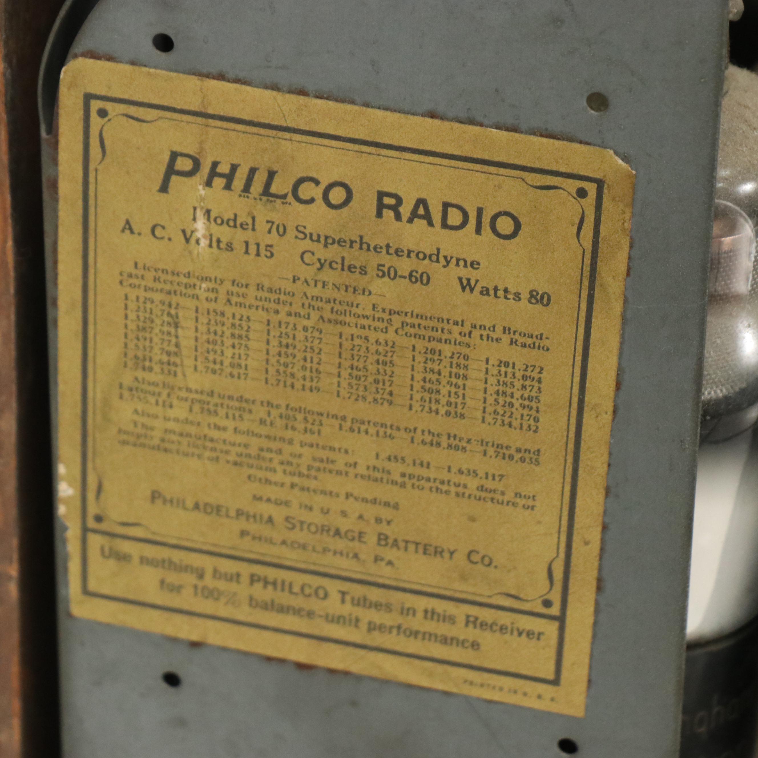 Philco Model 70 Baby Grand Cathedral Radio, Designed by Edward Combs