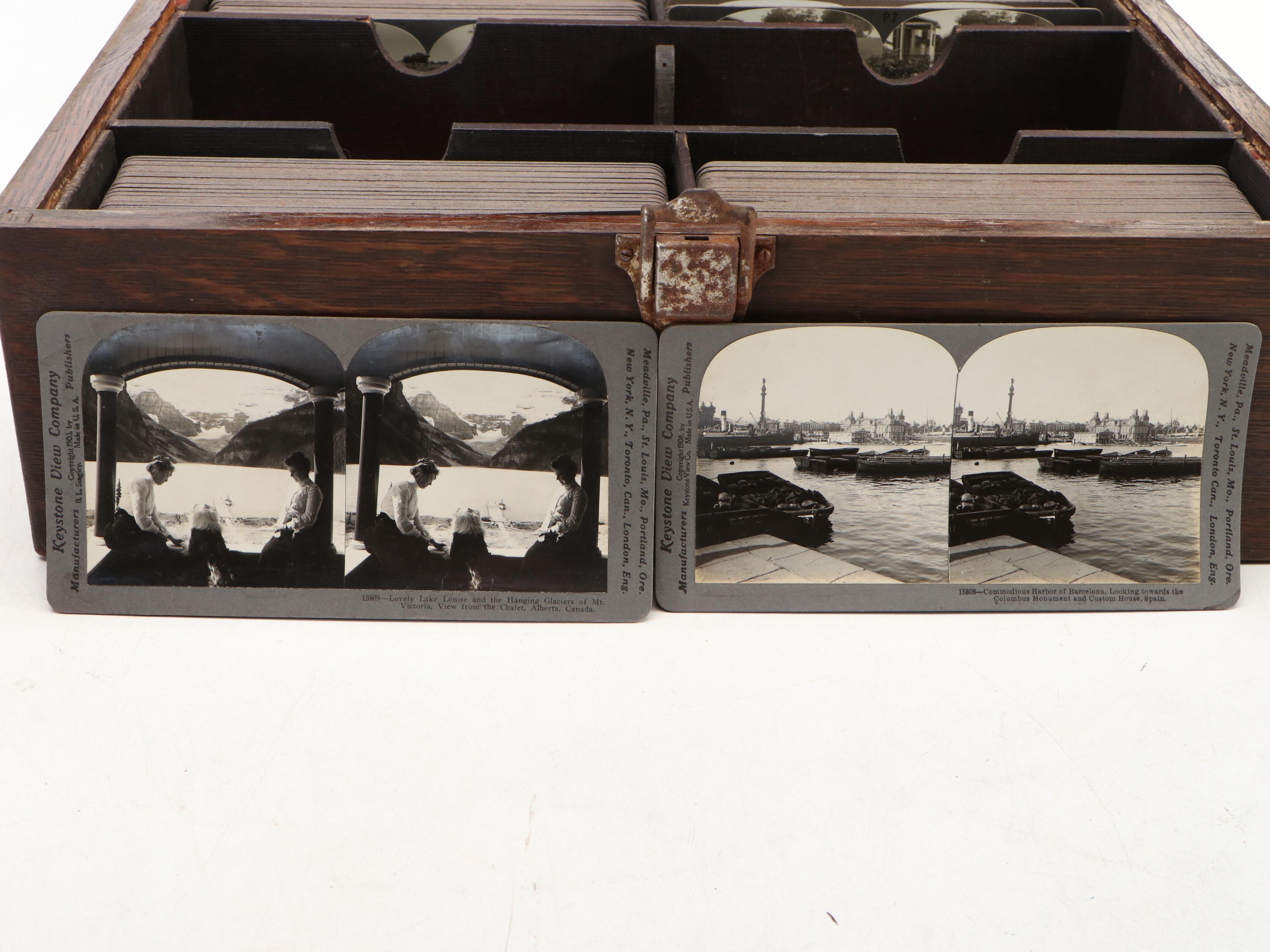 Keystone View Company Stereoscope Kit, Late 19th Century to Early 20th Century