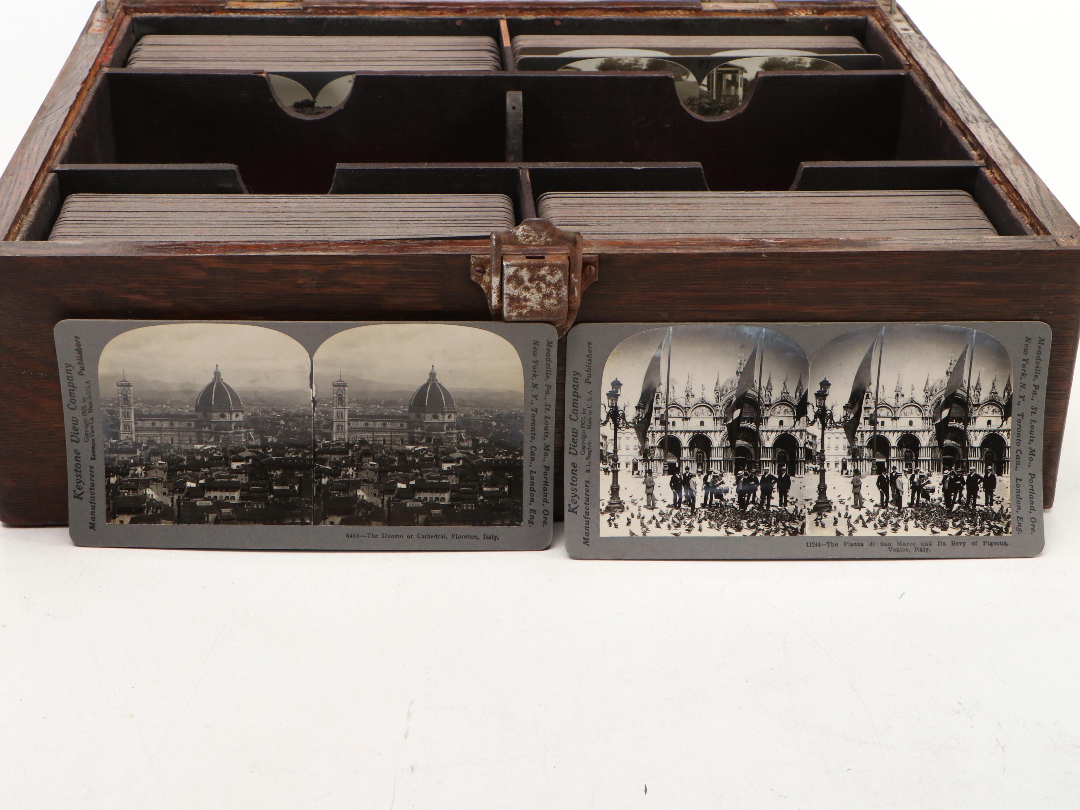 Keystone View Company Stereoscope Kit, Late 19th Century to Early 20th Century