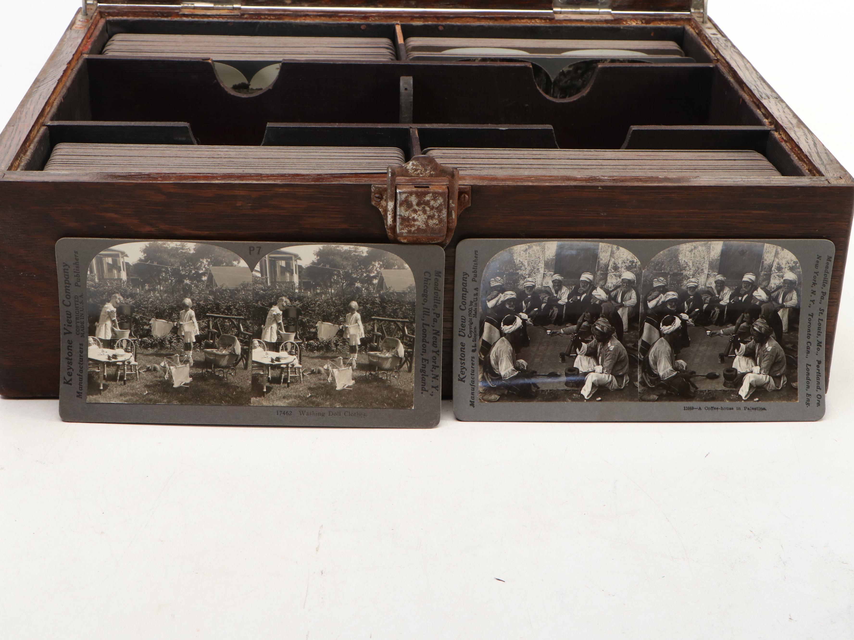 Keystone View Company Stereoscope Kit, Late 19th Century to Early 20th Century