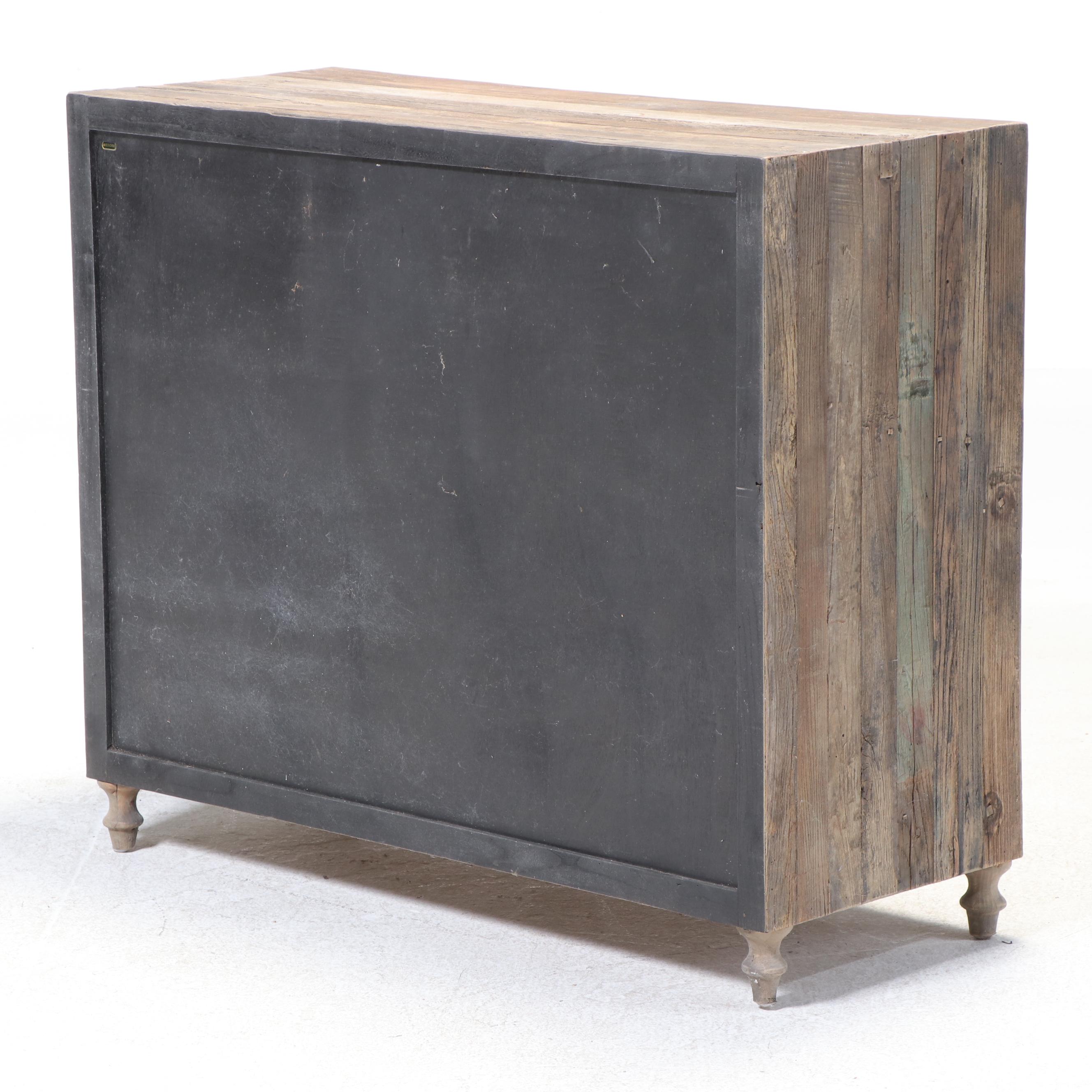Rustic Reclaimed Pine Three-Drawer Chest