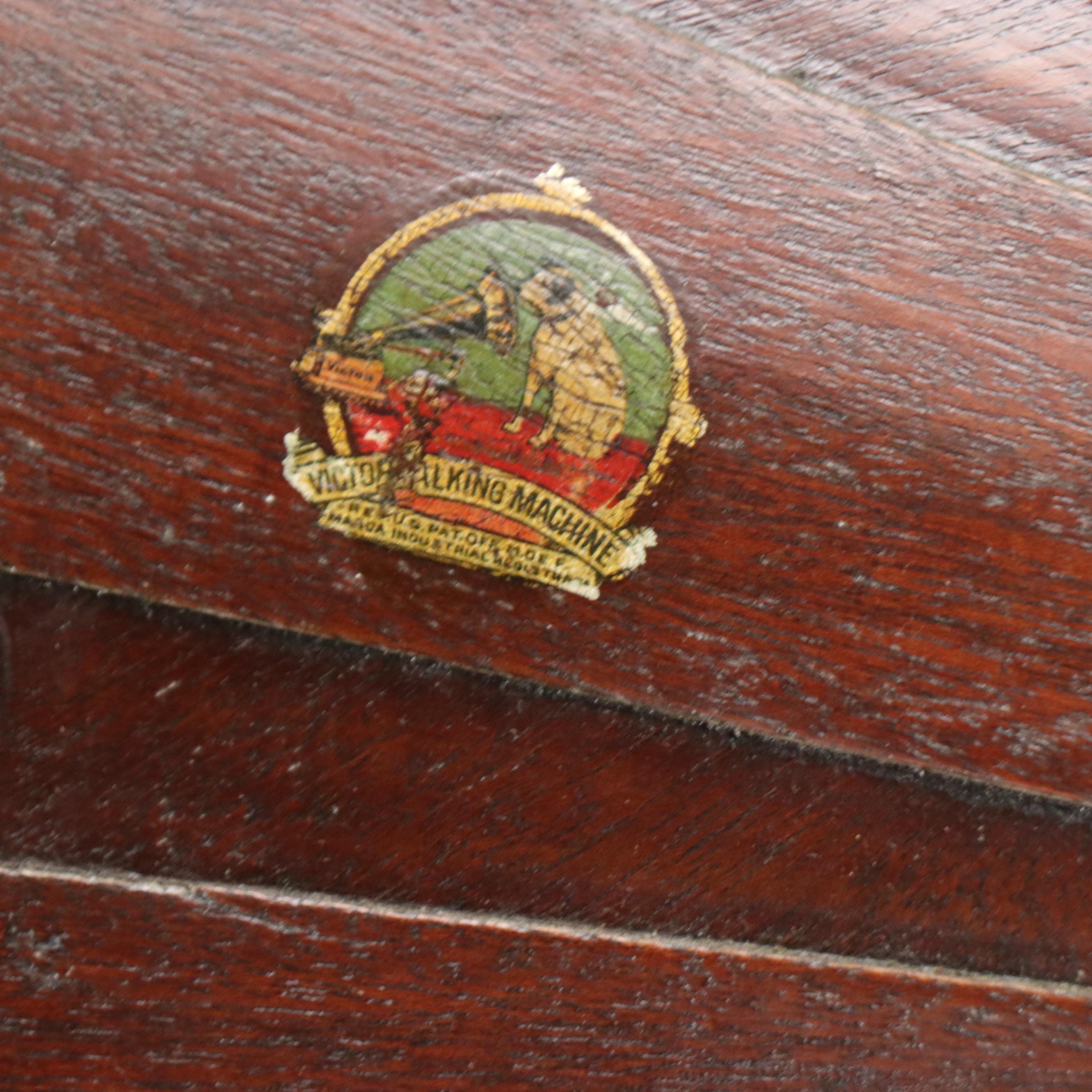 Victrola Victor VV-IV "Victrola the Fourth" Phonograph and Horn, More, Ca. 1913