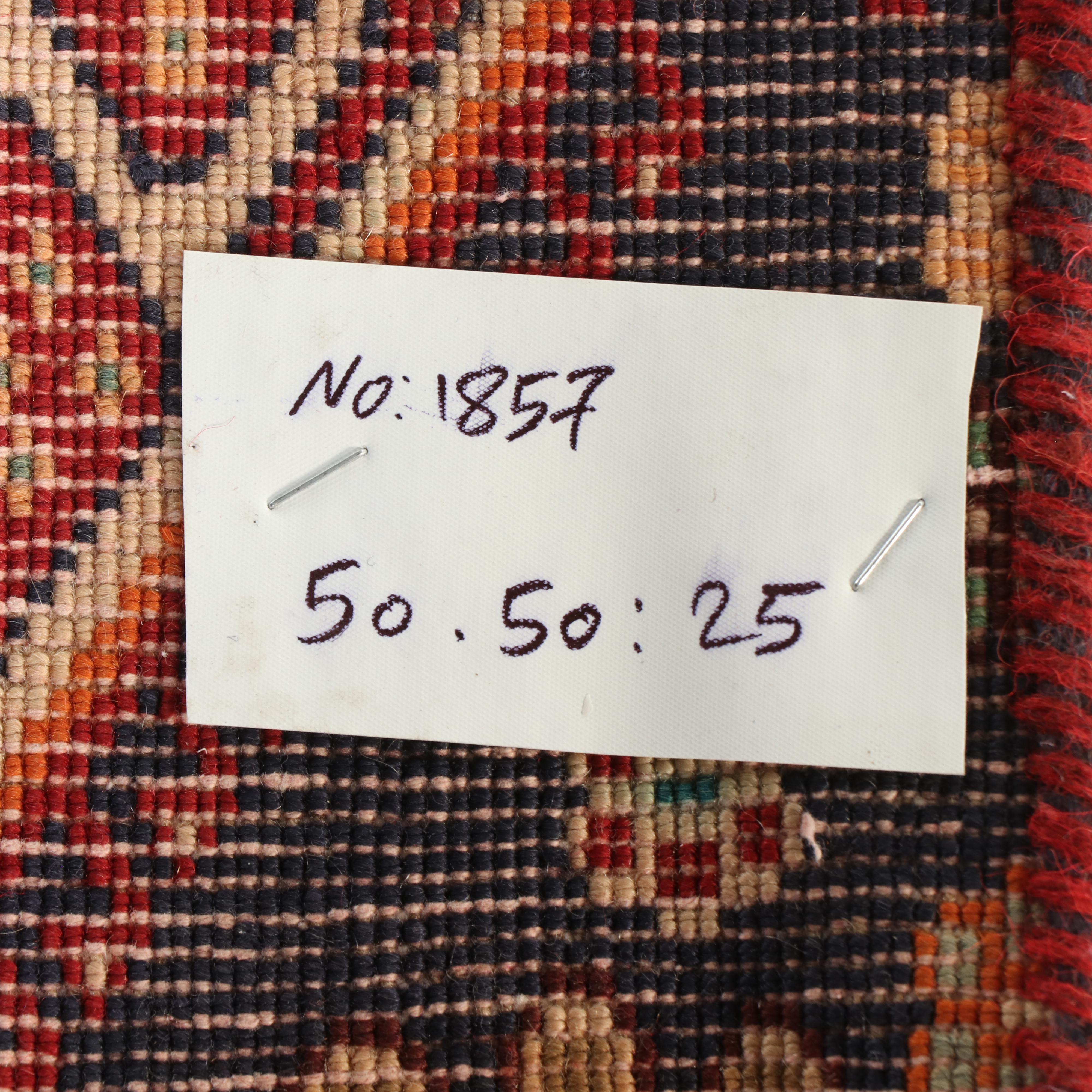 1'5 x 1'5 Hand-Knotted Northwest Persian Floor Mat