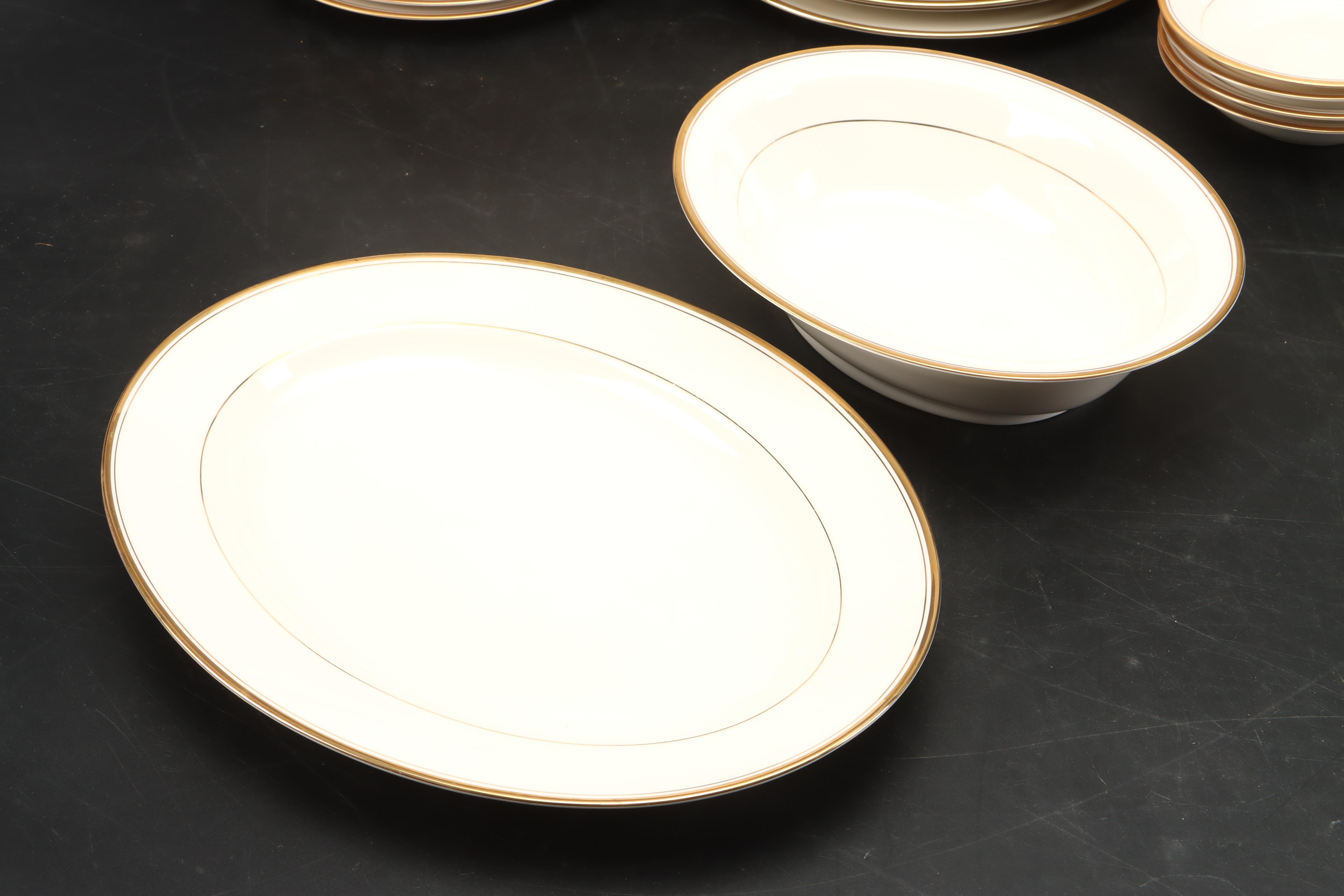 Noritake "Linton" and Lenox "Mansfield" Porcelain Dinnerware