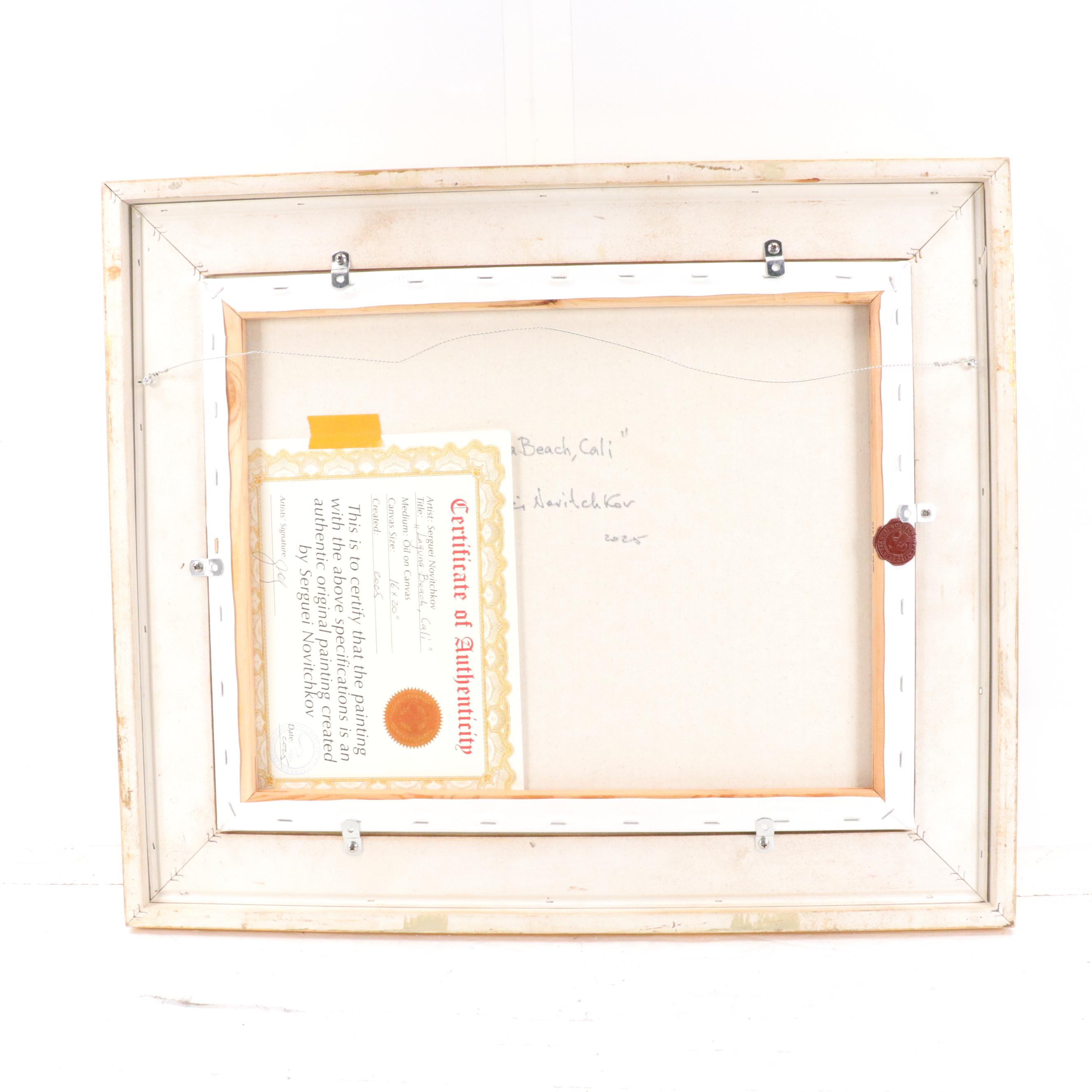 Serguei Novitchkov Oil Painting "Laguna Beach, Cali," 2025