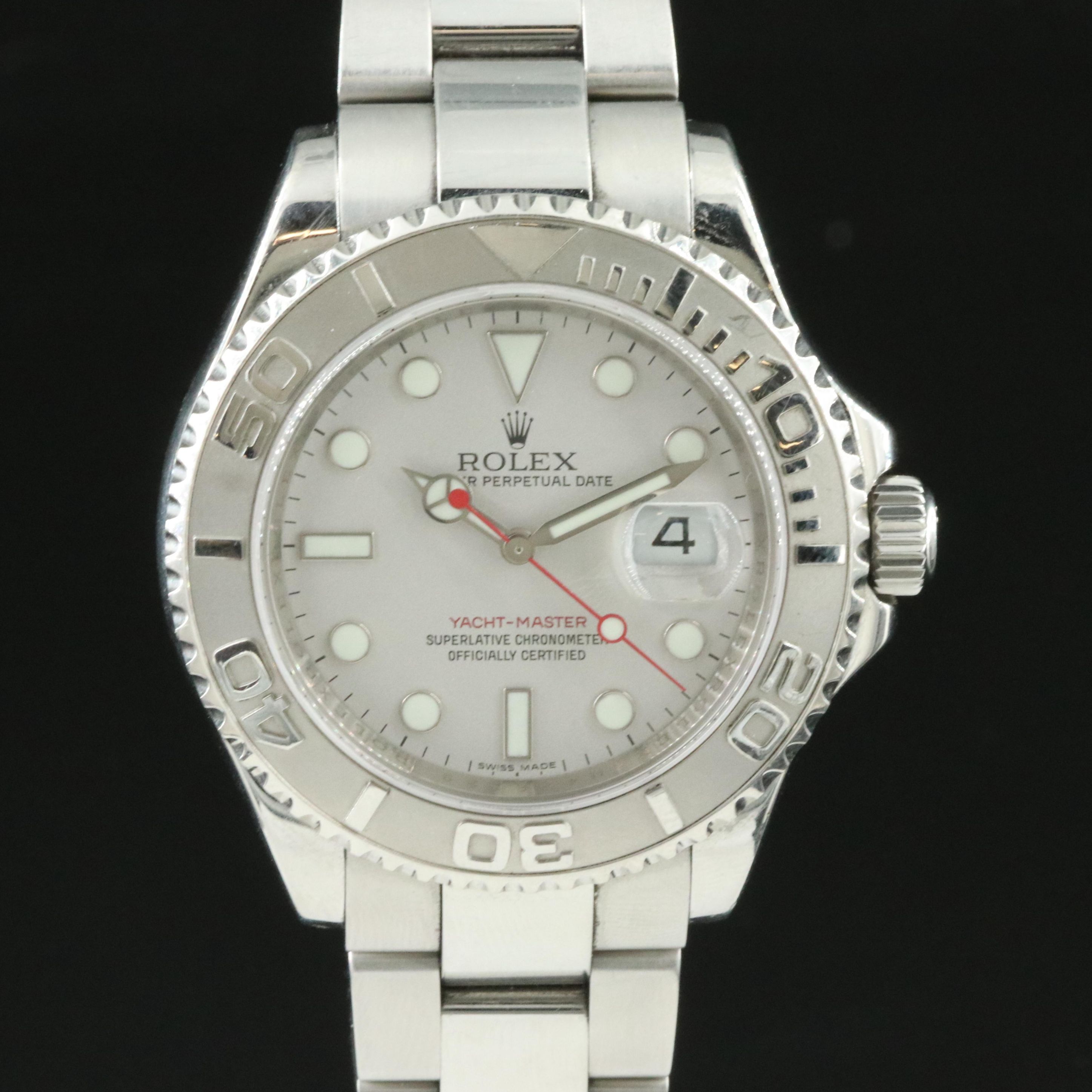 2007 Rolex Yacht-Master Platinum and Stainless Steel Watch