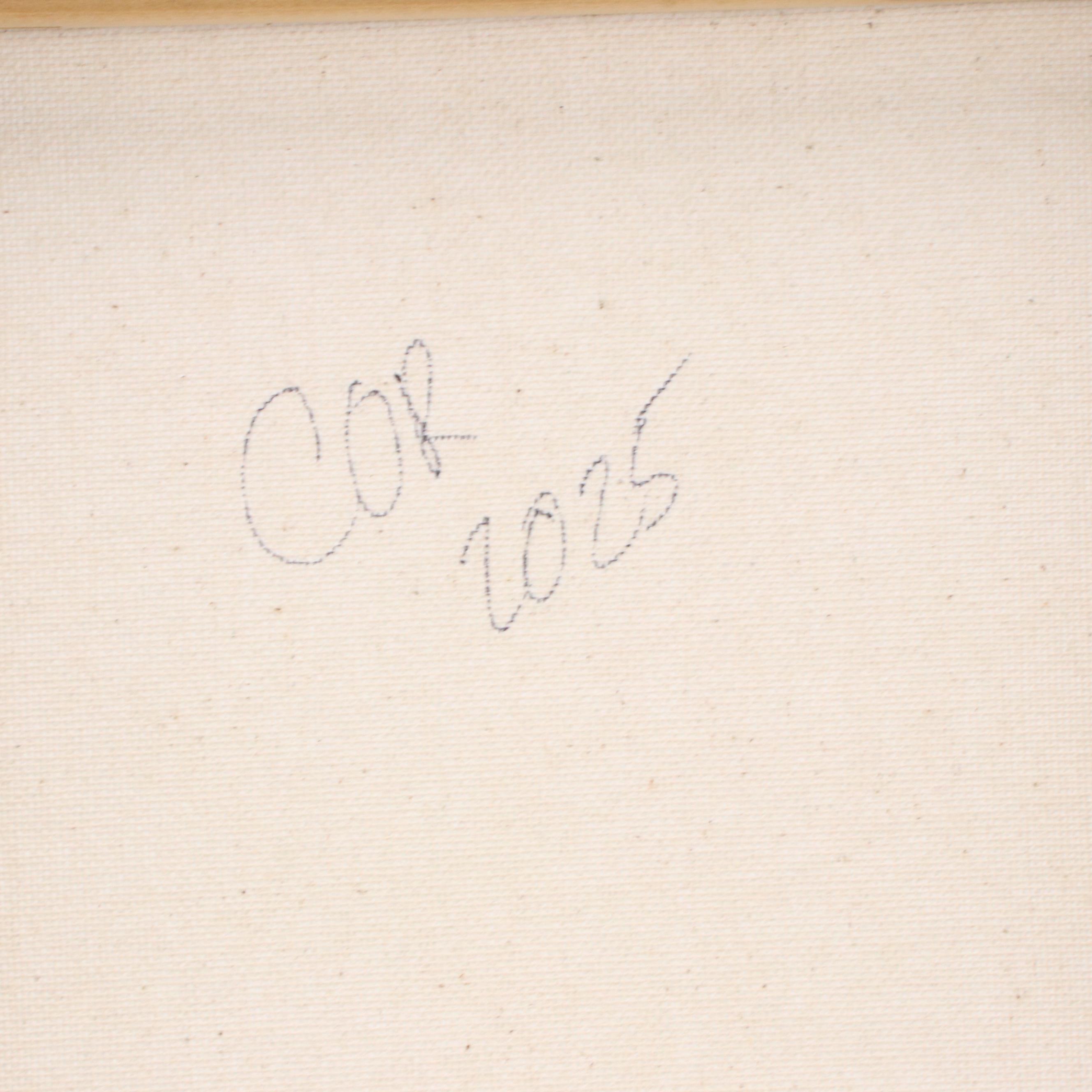 Corbellic Stylized Acrylic Portrait of Native American, 2025