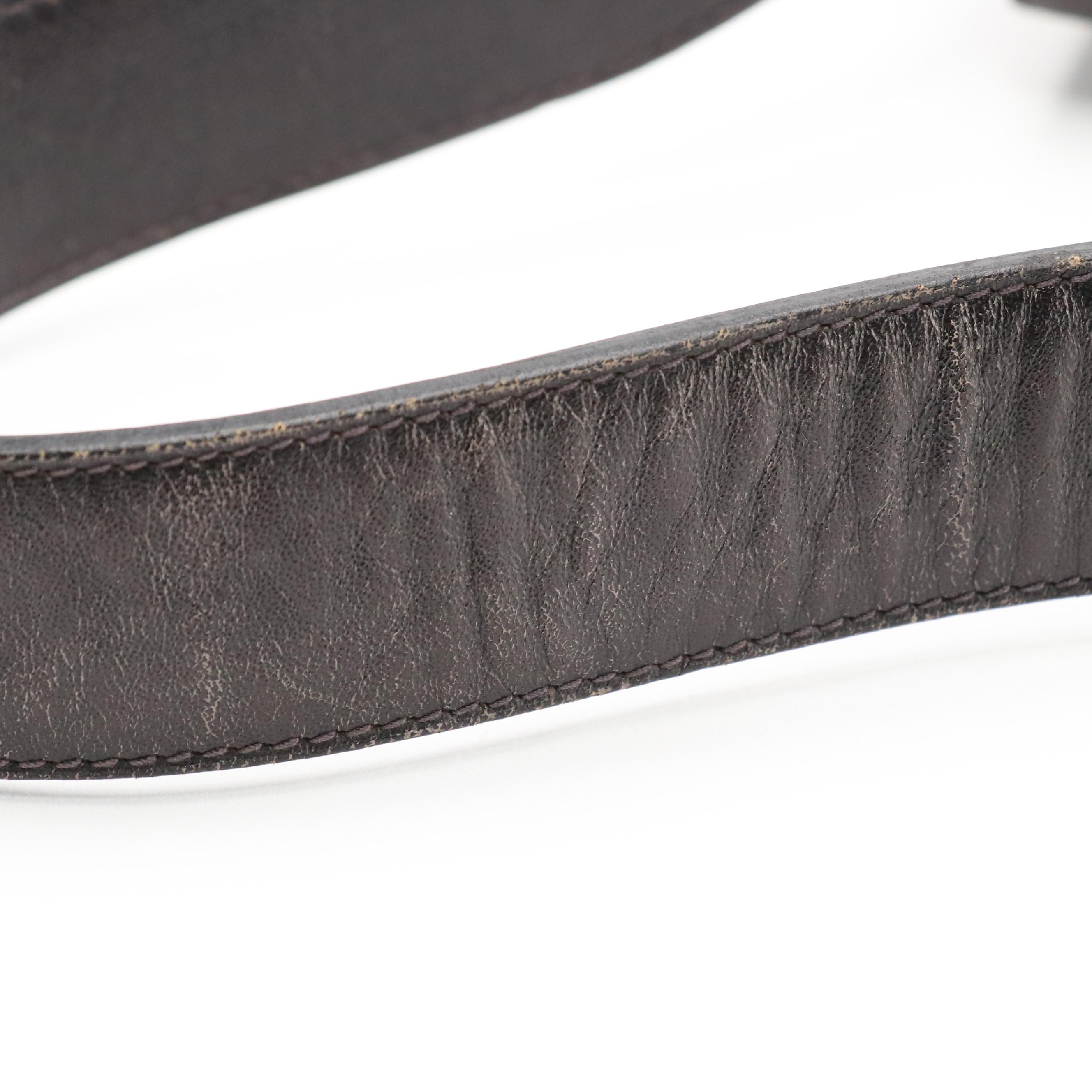 Celine Envelope Flap Carriage Buckle Shoulder Bag in Black Leather