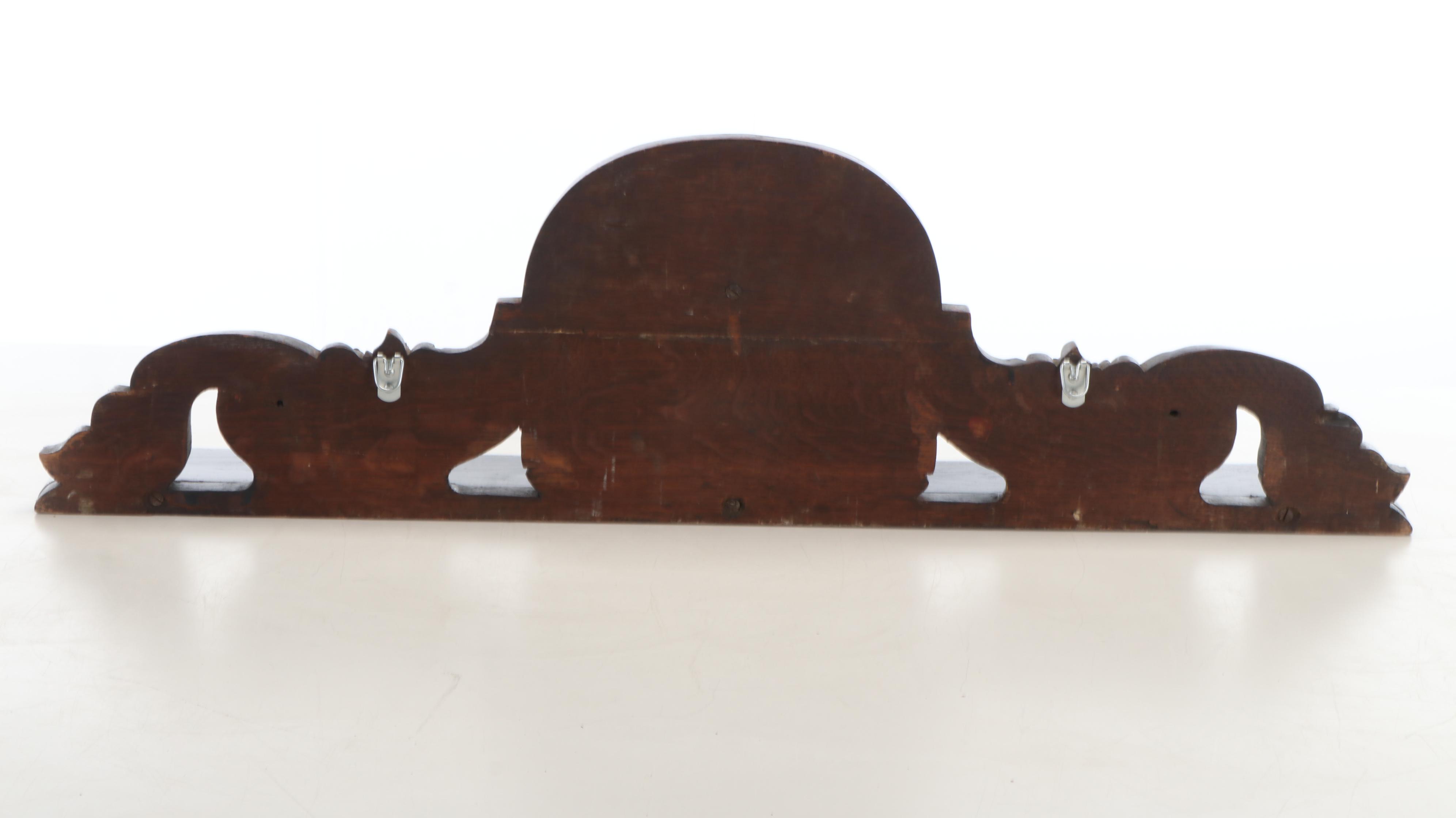 Carved Victorian Style Wood Shelf