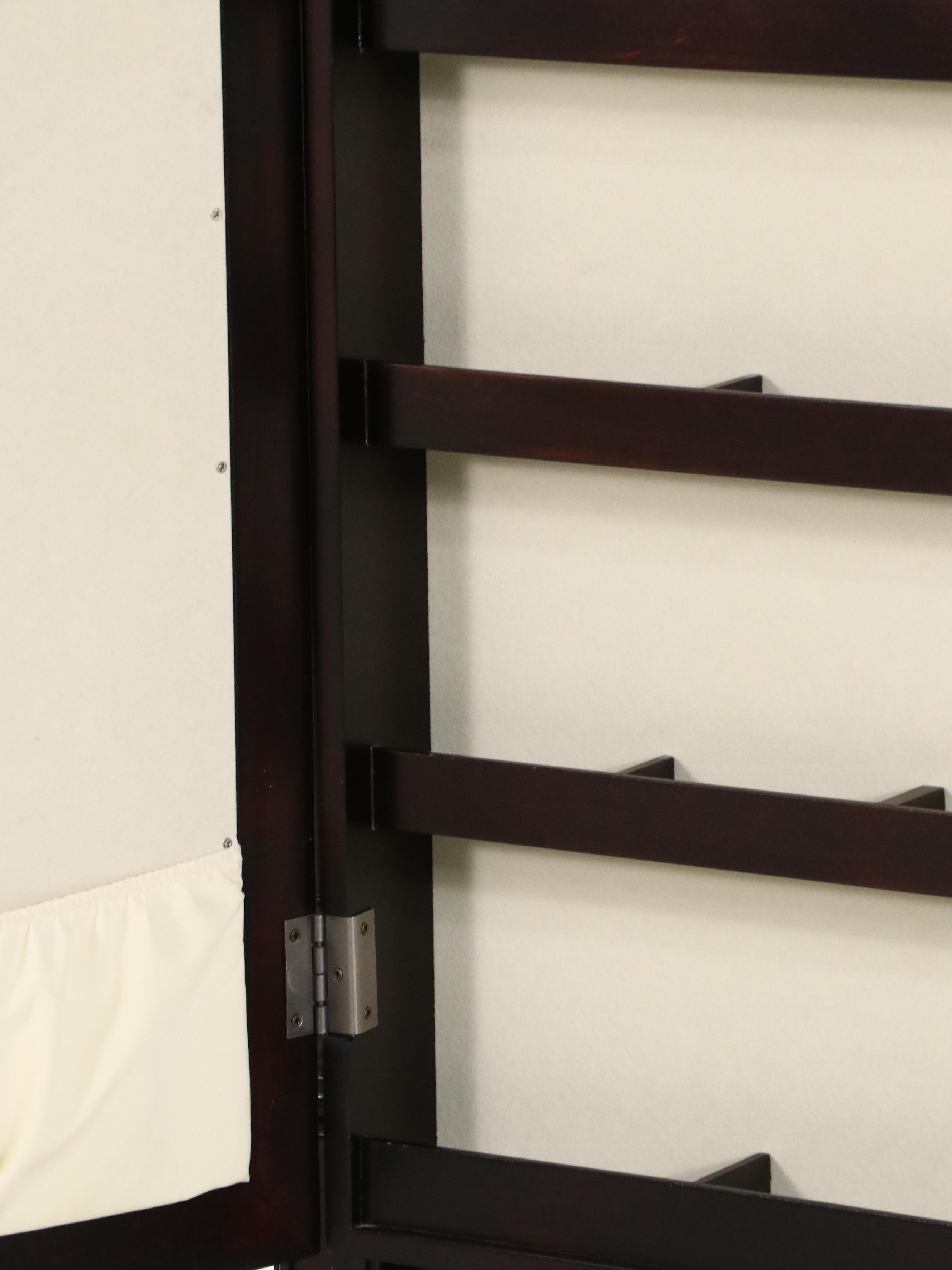 Contemporary Wood Cheval Mirror with Jewelry Storage