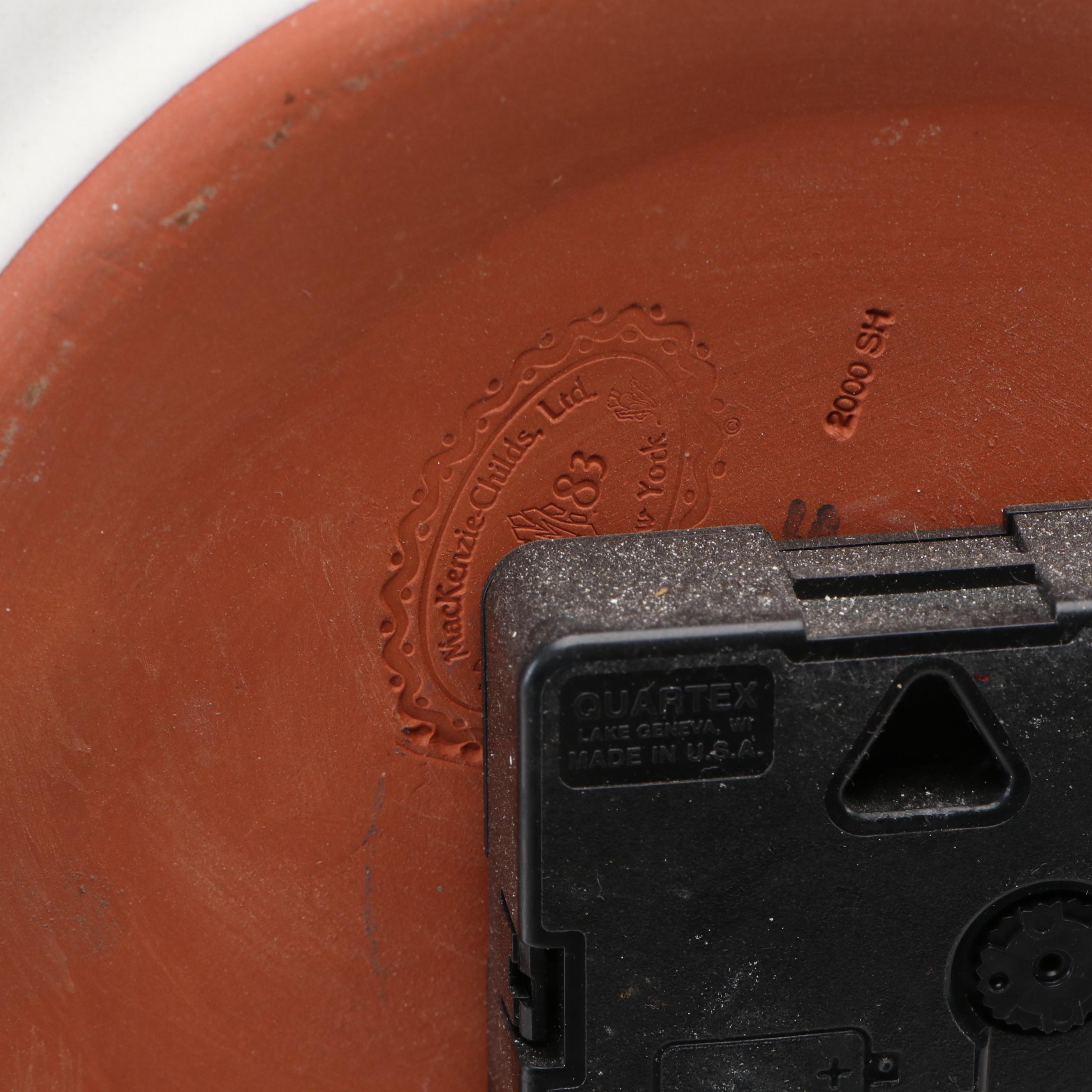 MacKenzie-Childs Ceramic "Monet" Wall and Ceramic Fish Tile