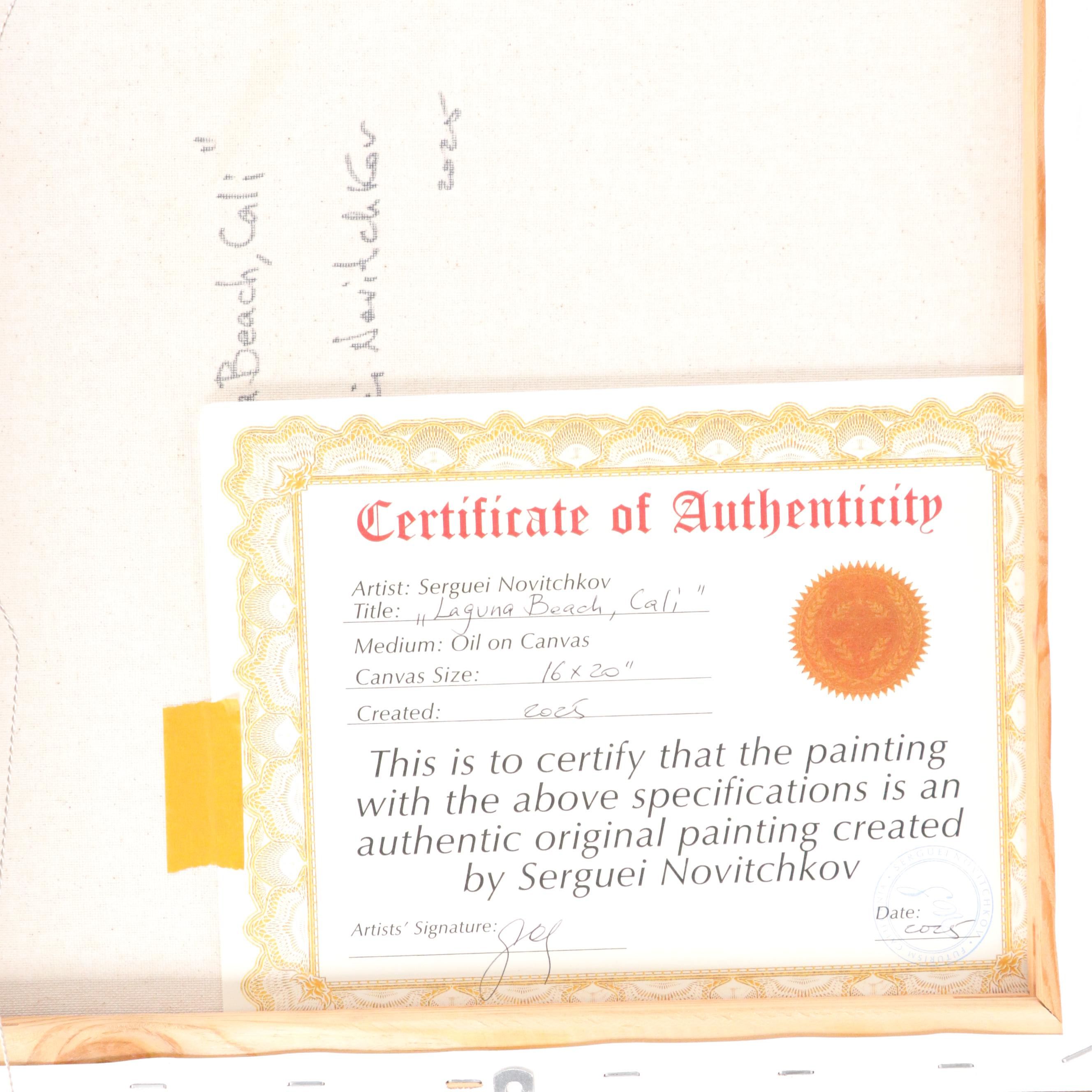 Serguei Novitchkov Oil Painting "Laguna Beach, Cali," 2025