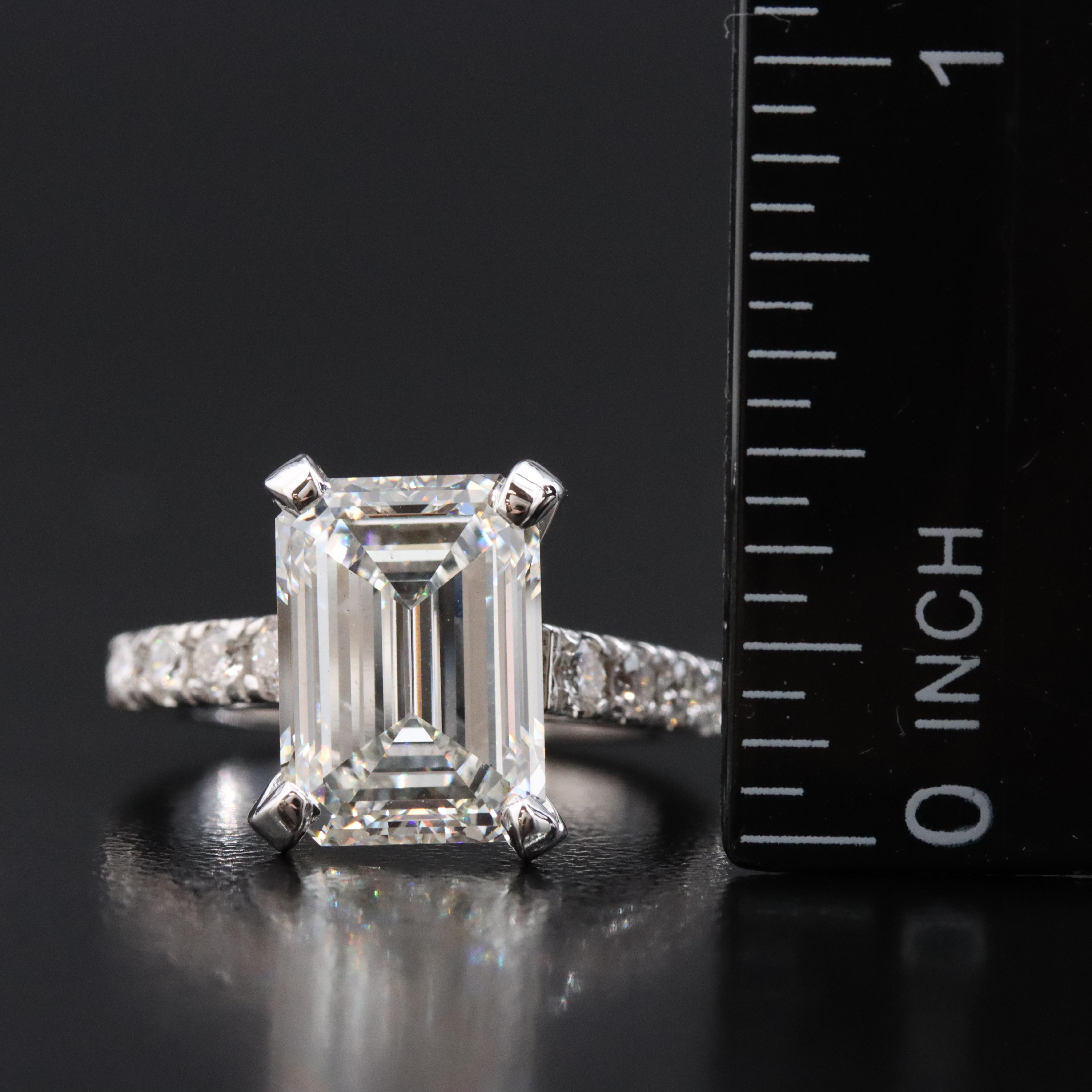 14K 6.22 CTW Lab Grown Diamond Ring with IGI Report
