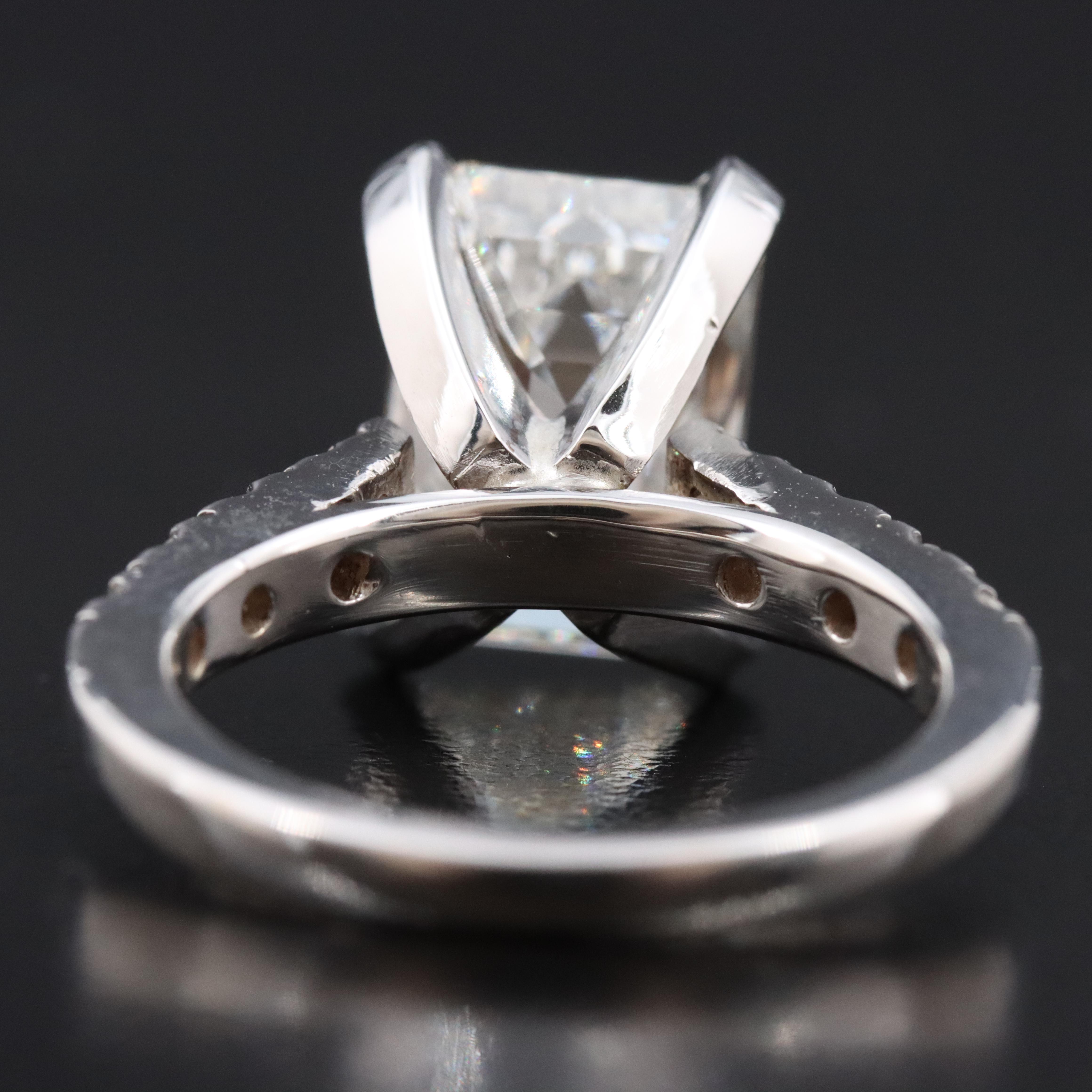 14K 6.22 CTW Lab Grown Diamond Ring with IGI Report