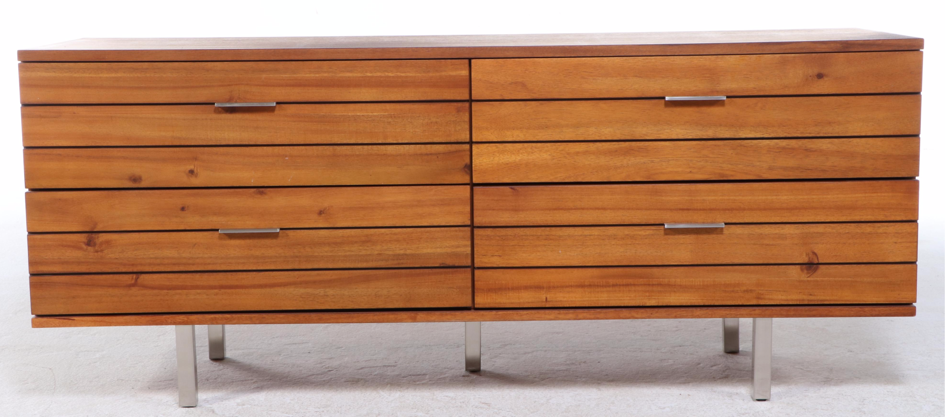 MASHstudios for CB2 Mid Century Modern Style Linear Chest of Drawers
