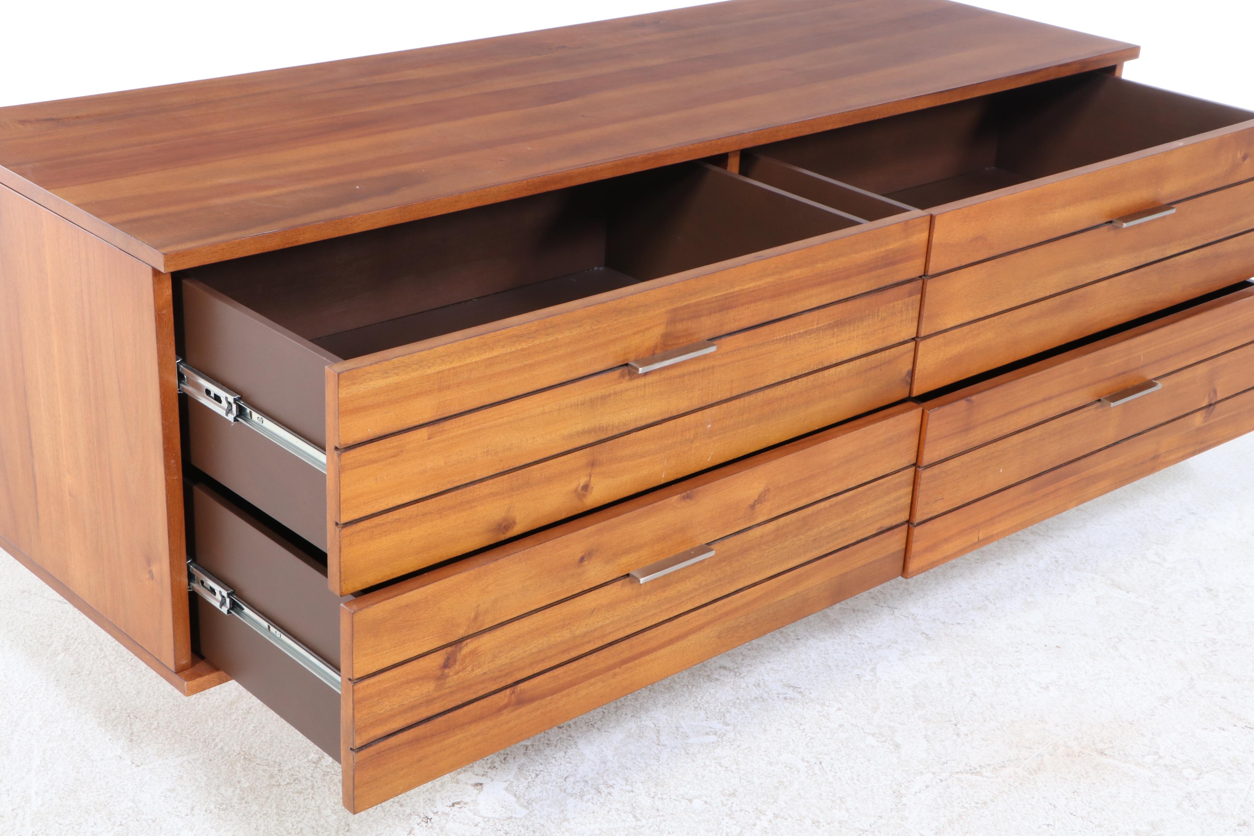 MASHstudios for CB2 Mid Century Modern Style Linear Chest of Drawers