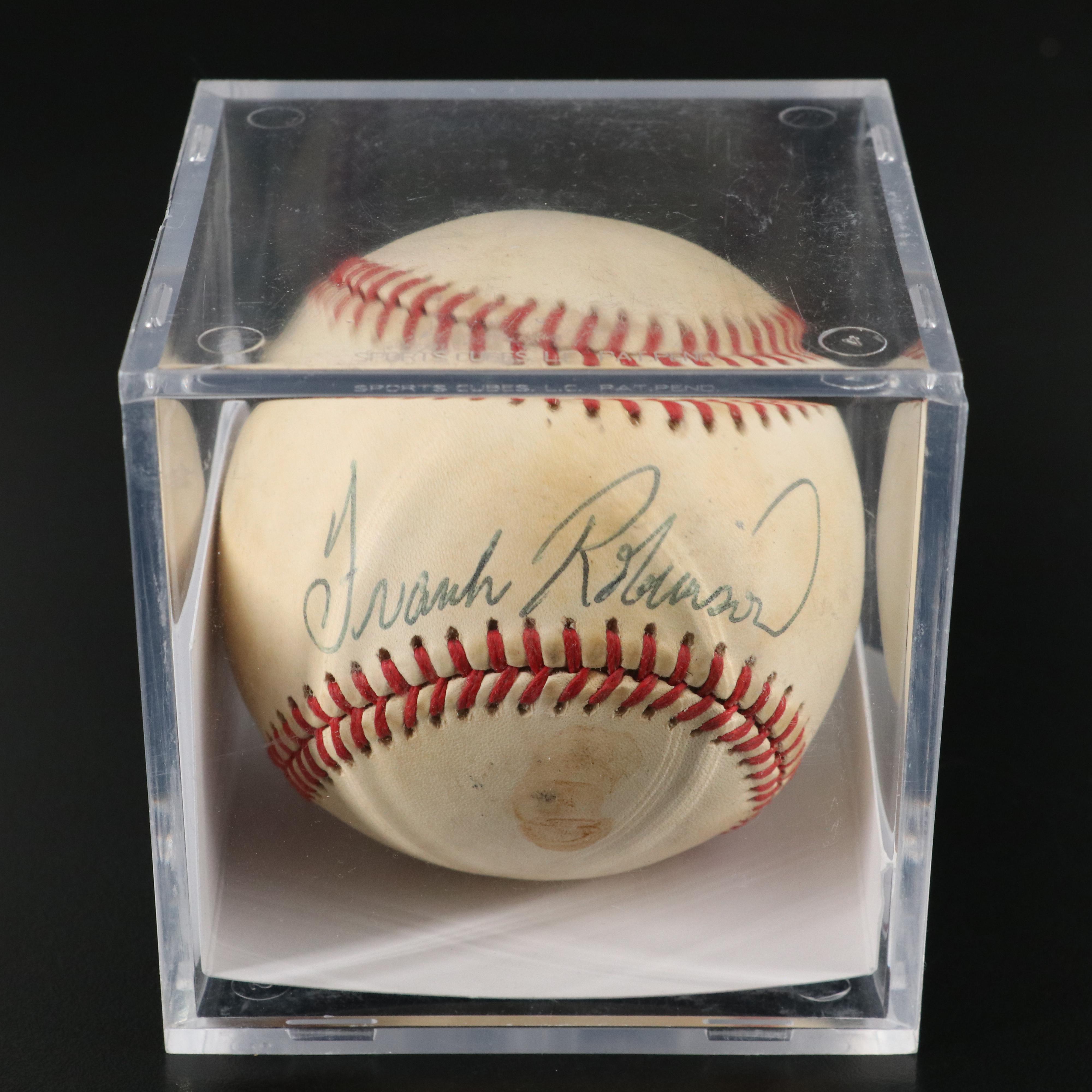 Frank Robinson Signed Rawlings Official American League Baseball, JSA