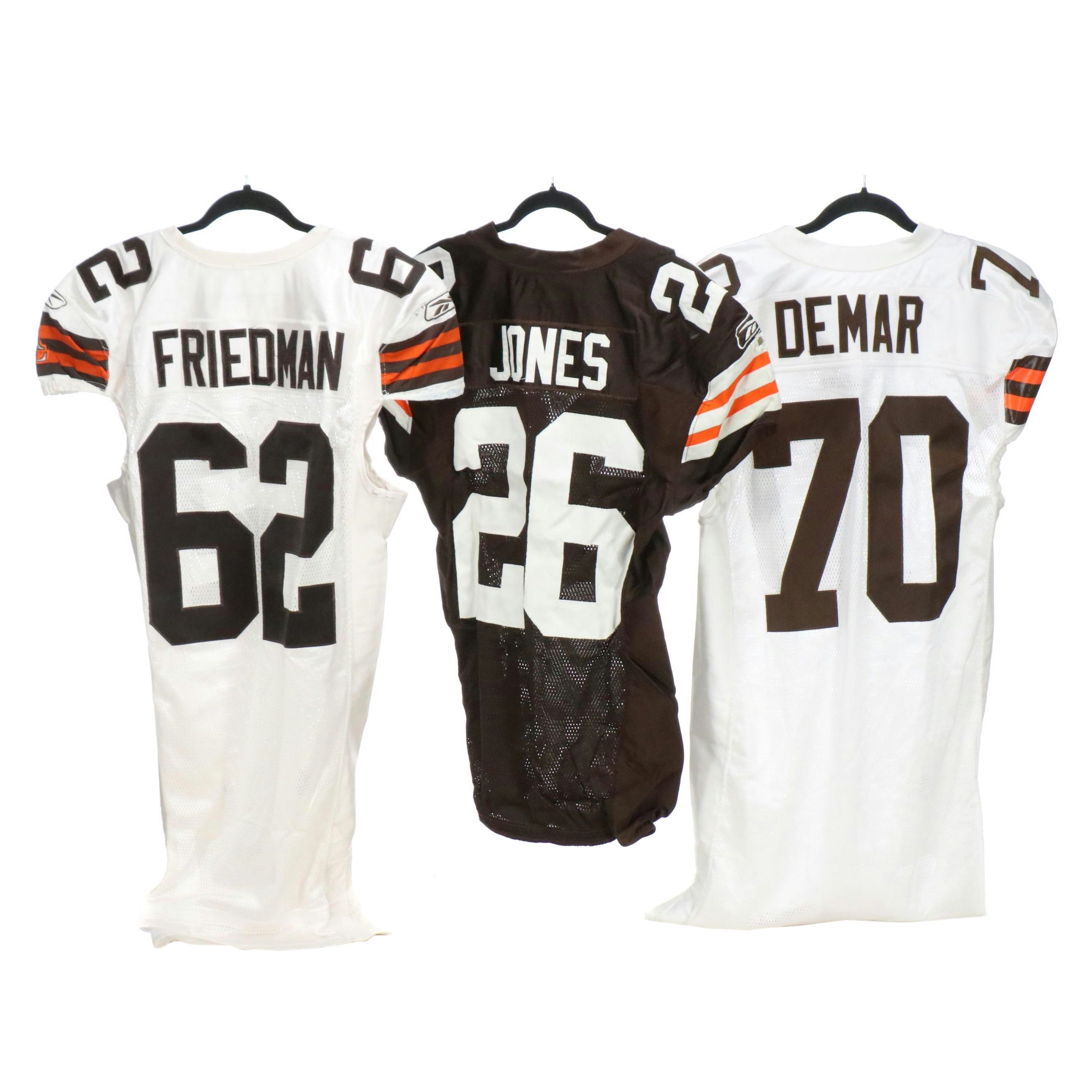 Lennie Friedman with Other Game Worn and Player Issued Cleveland Browns Jerseys