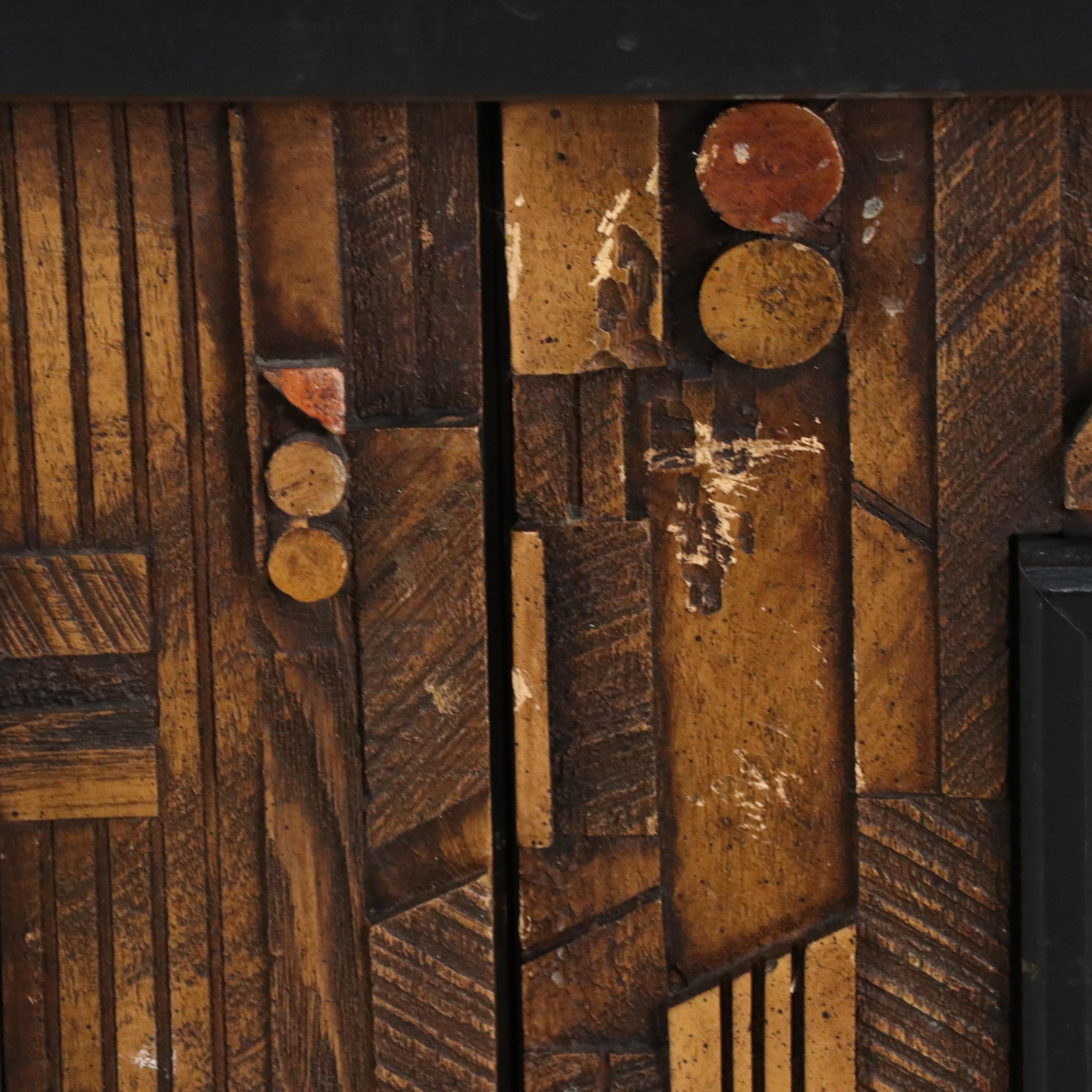 Paul Evans for Lane "Pueblo" Brutalist Style Cabinet, Mid-20th Century