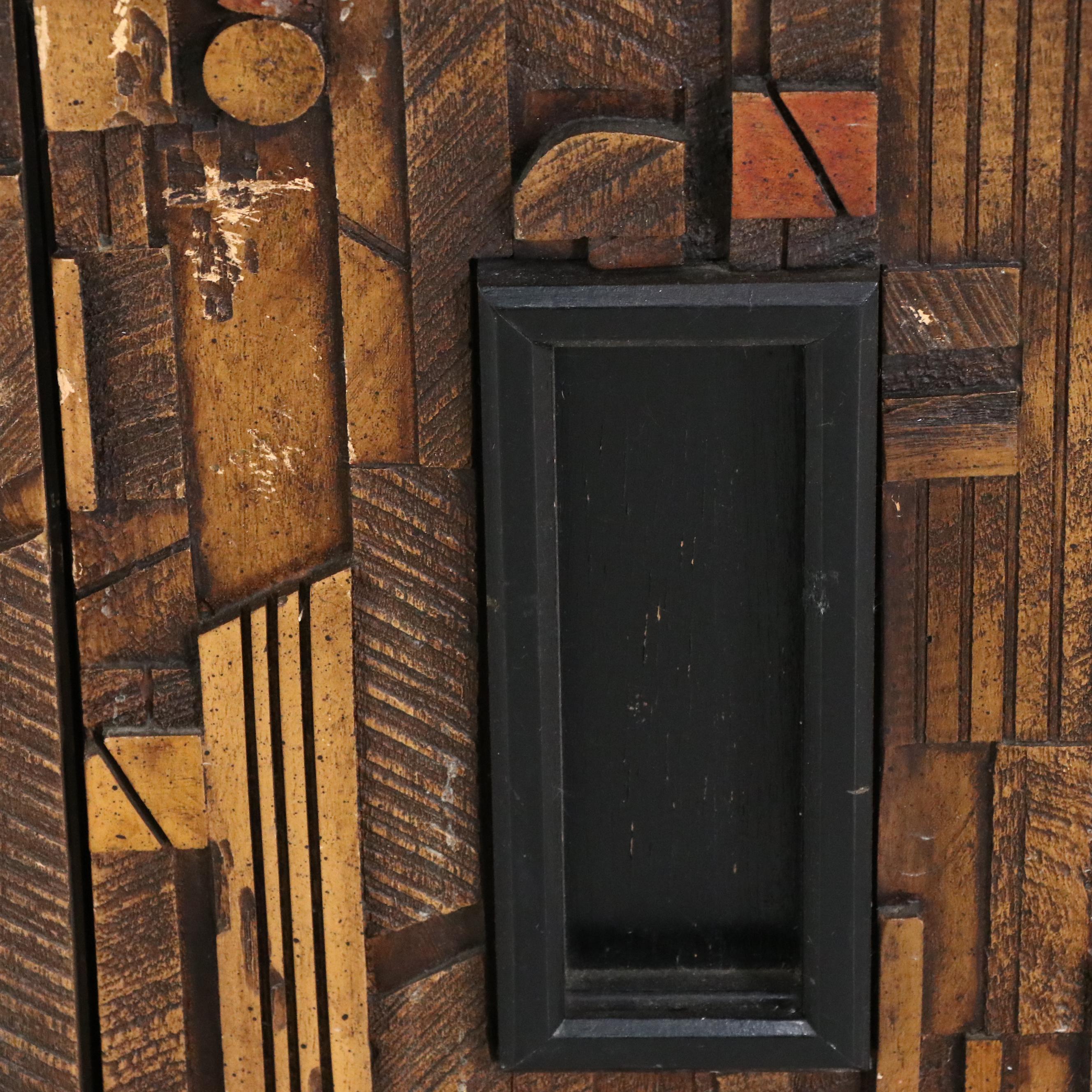 Paul Evans for Lane "Pueblo" Brutalist Style Cabinet, Mid-20th Century