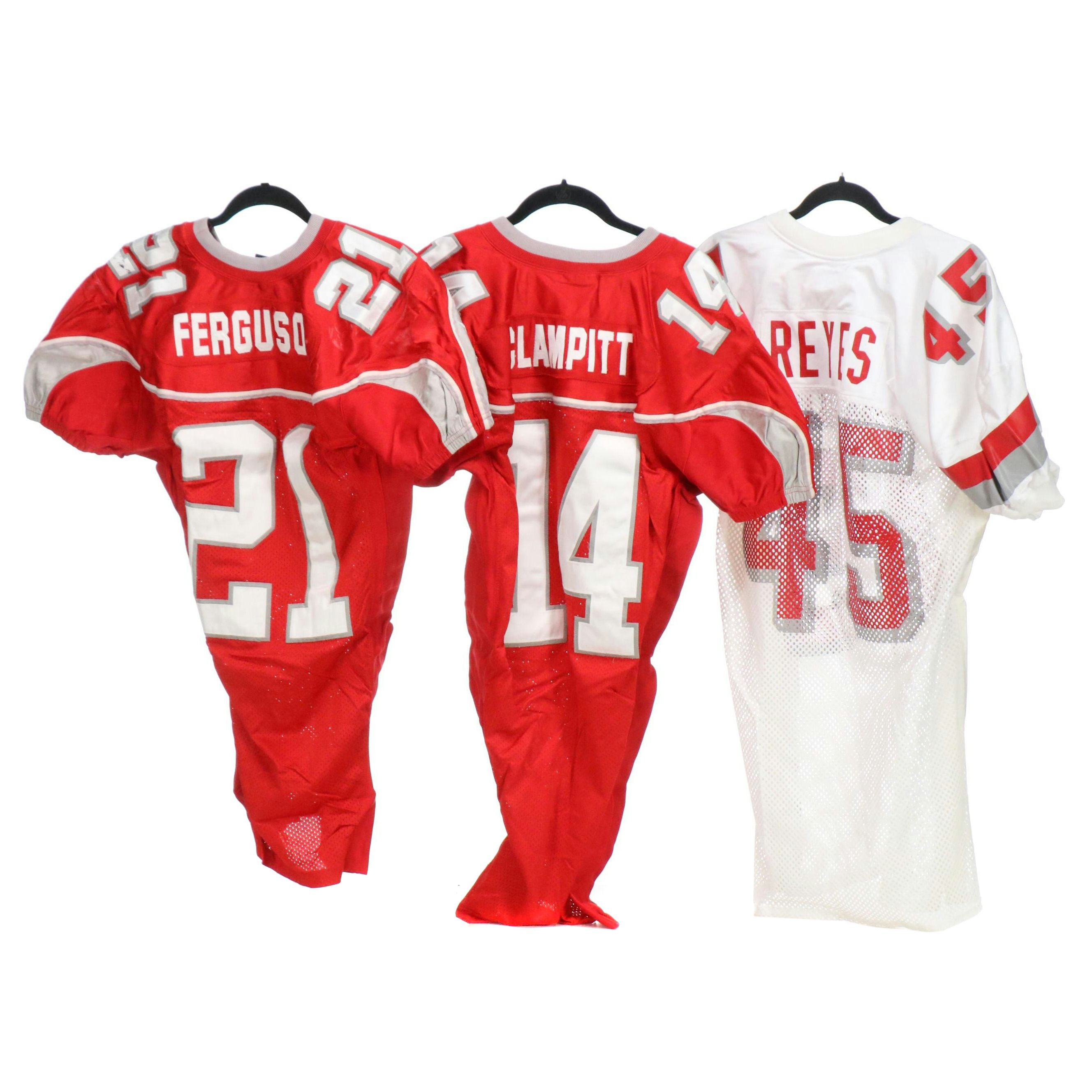 Rodney Ferguson with Other Game Worn New Mexico Lobos Football Jerseys