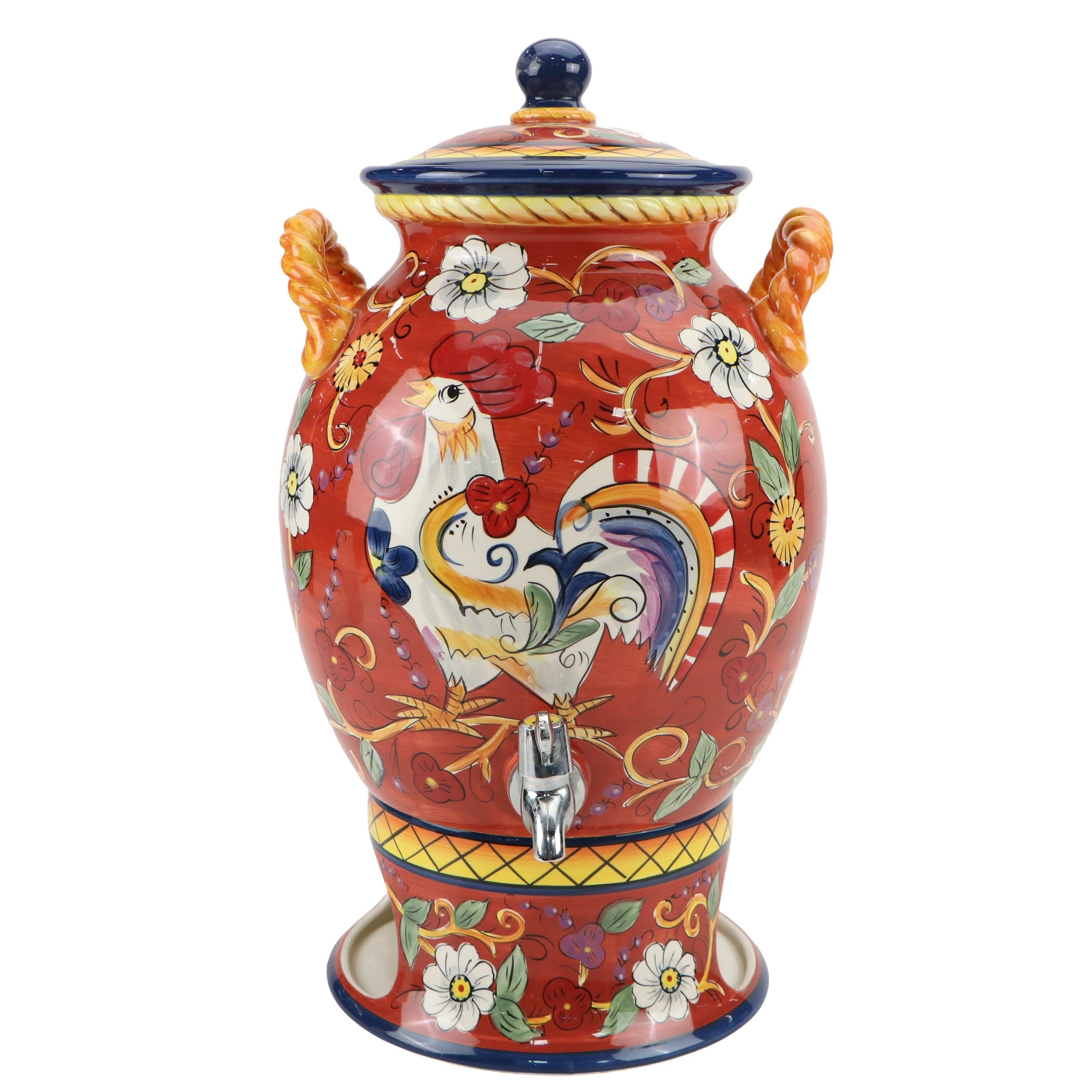 Tabletops Gallery "Florence" Ceramic Drink Dispenser