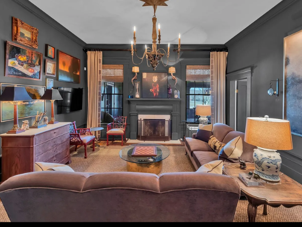 Edwardian Style Velveteen Upholstered Sofa with Accent Pillows