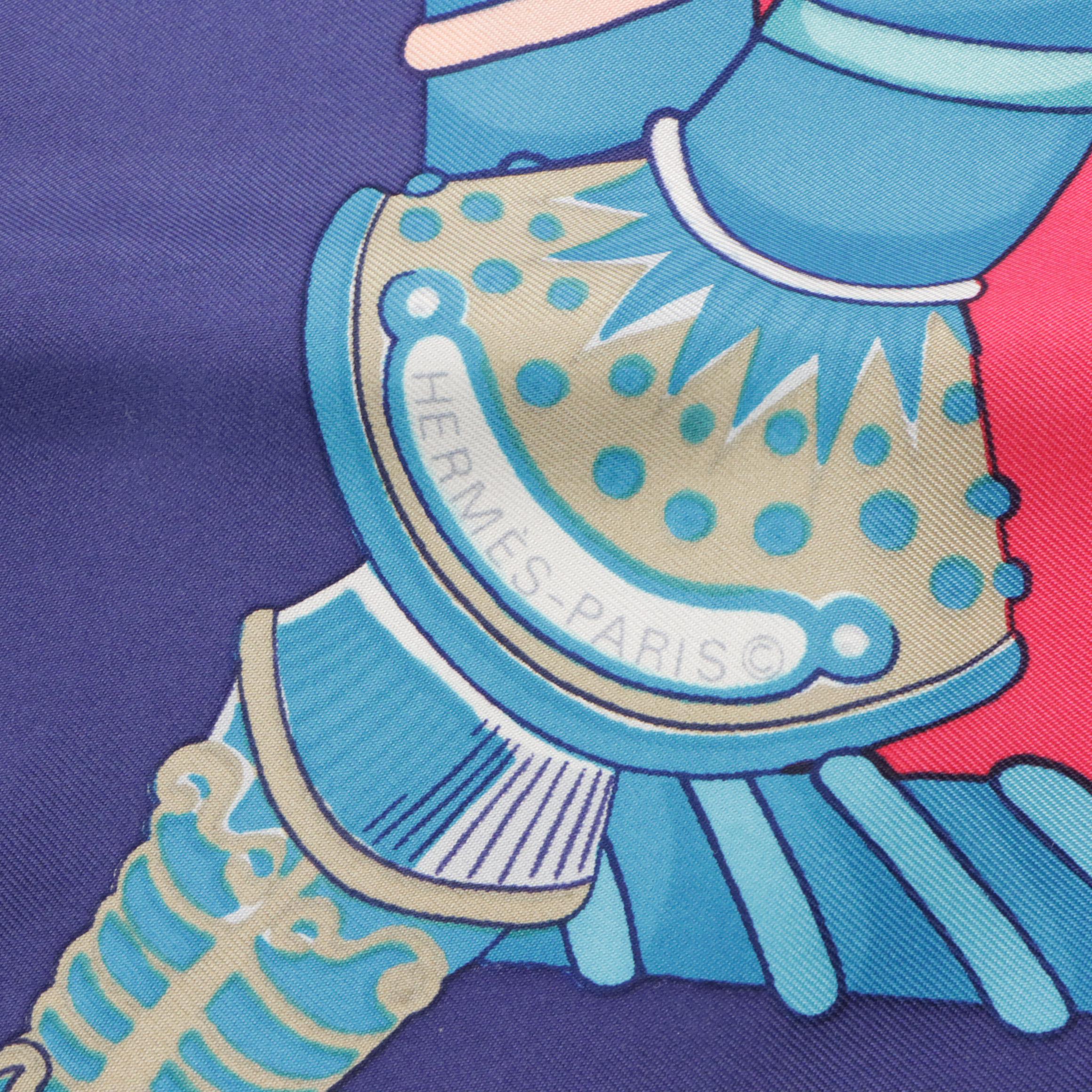 Hermès Early Issue "Étendards et Bannières" Scarf 90 in Silk Twill