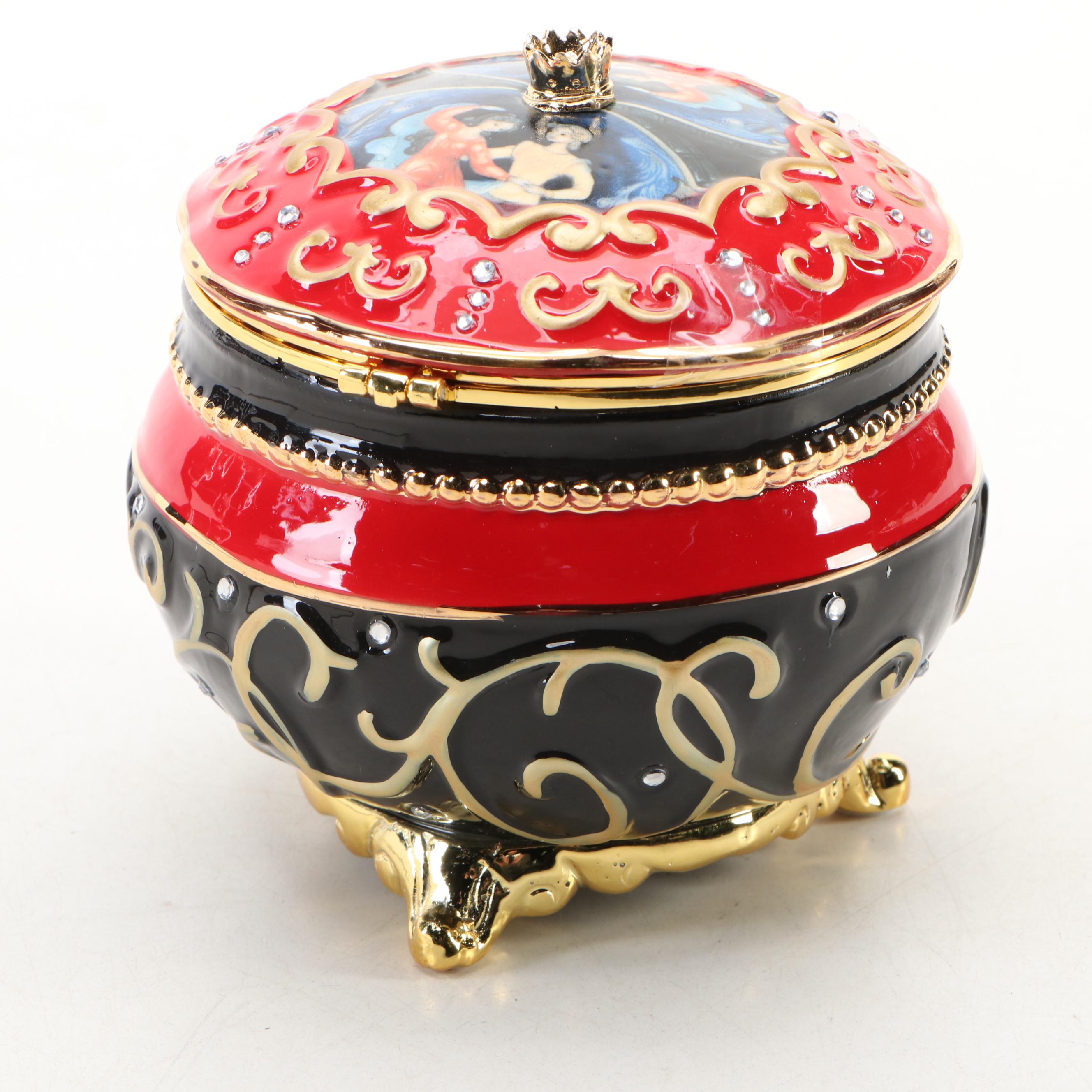 The Bradford Exchange "Clara and the Nutcracker" Embellished Porcelain Music Box
