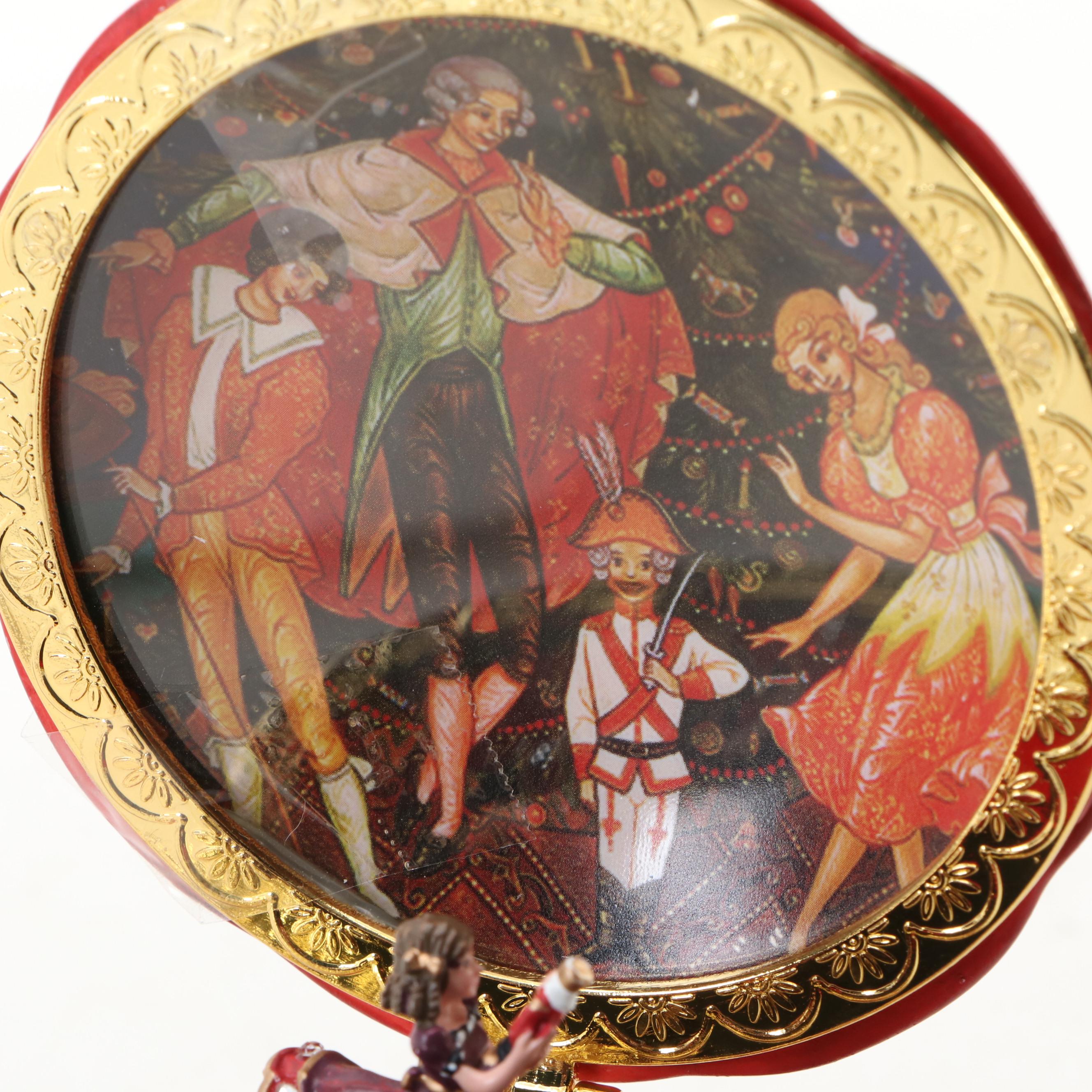 The Bradford Exchange "Clara and the Nutcracker" Embellished Porcelain Music Box